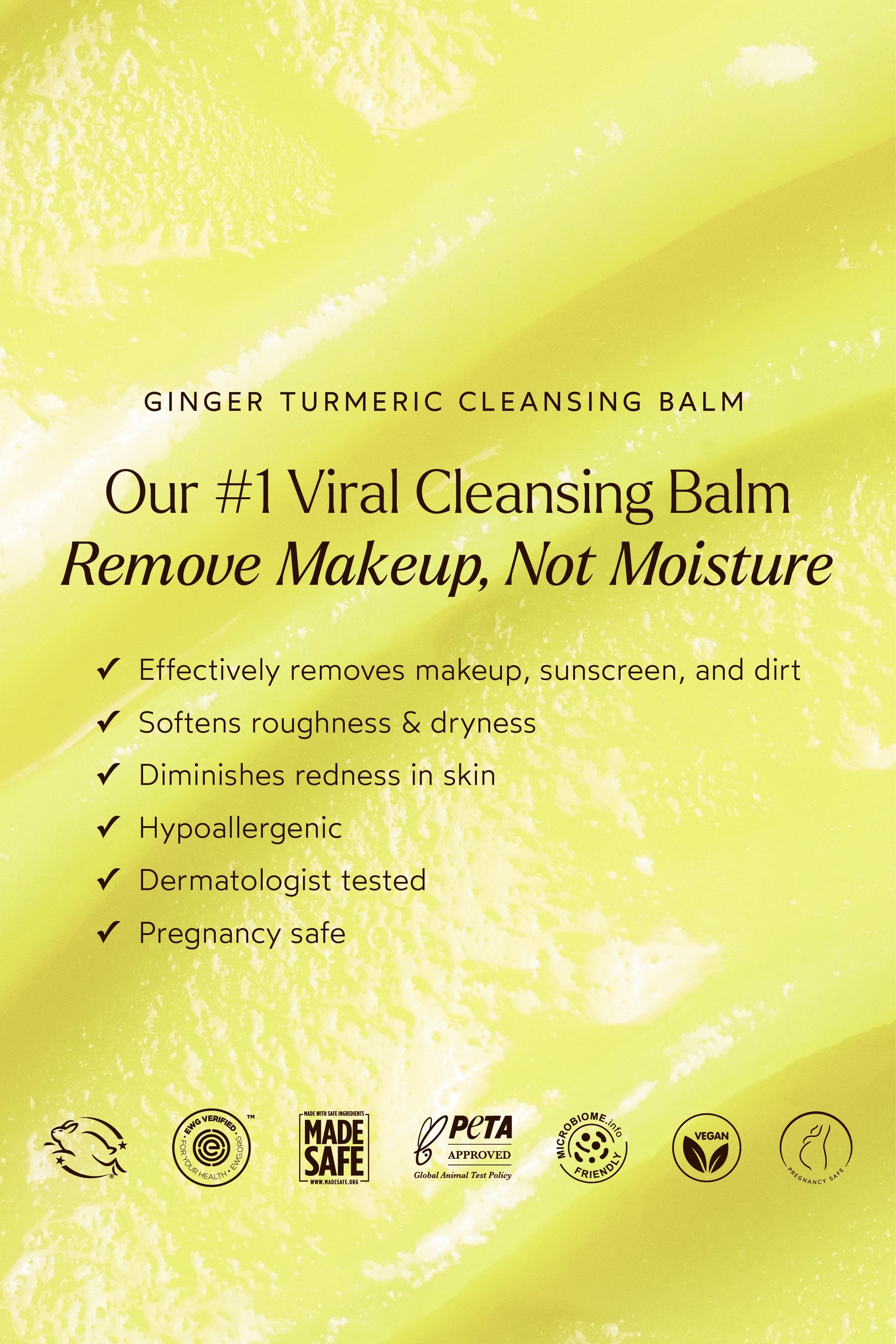 True Botanicals Calm Ginger Tumeric Cleansing Balm