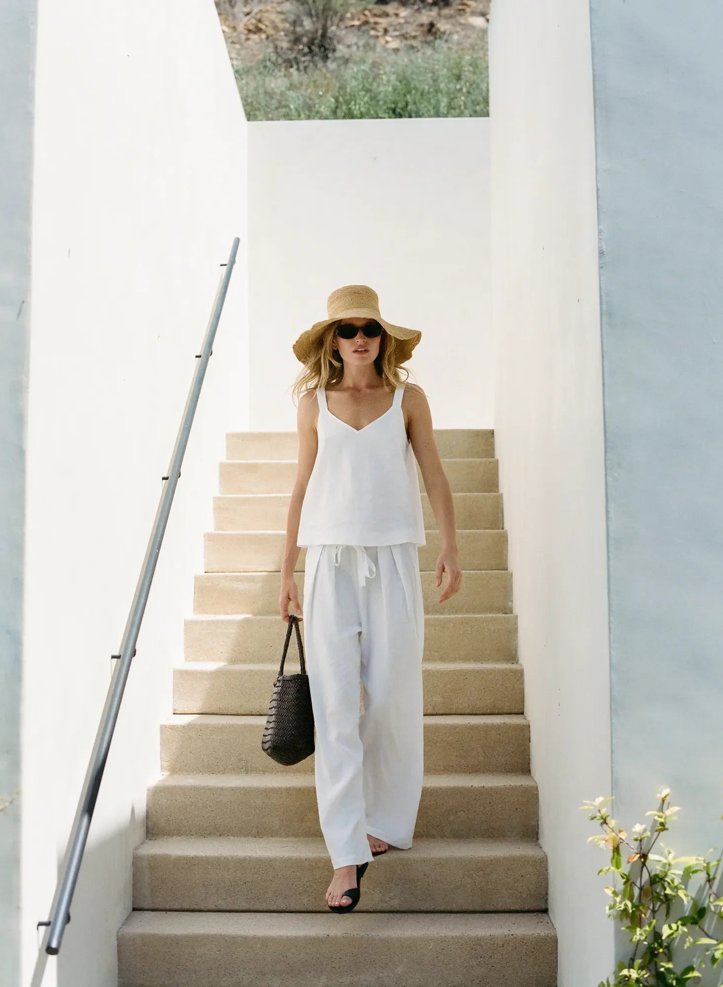 Linen Blend Relaxed Pant