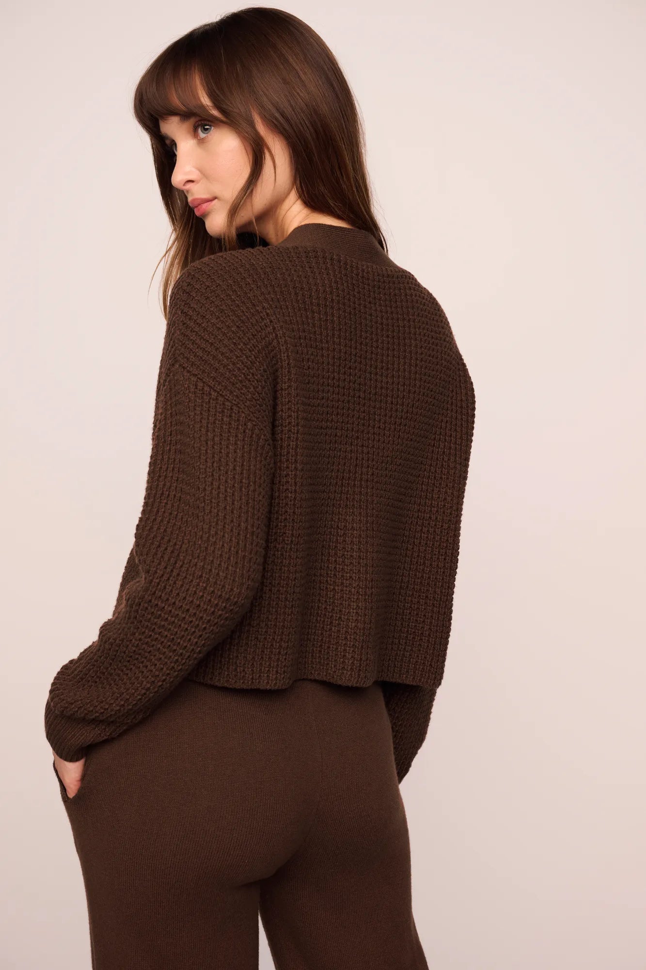 Recycled Sweater Cropped Cardigan