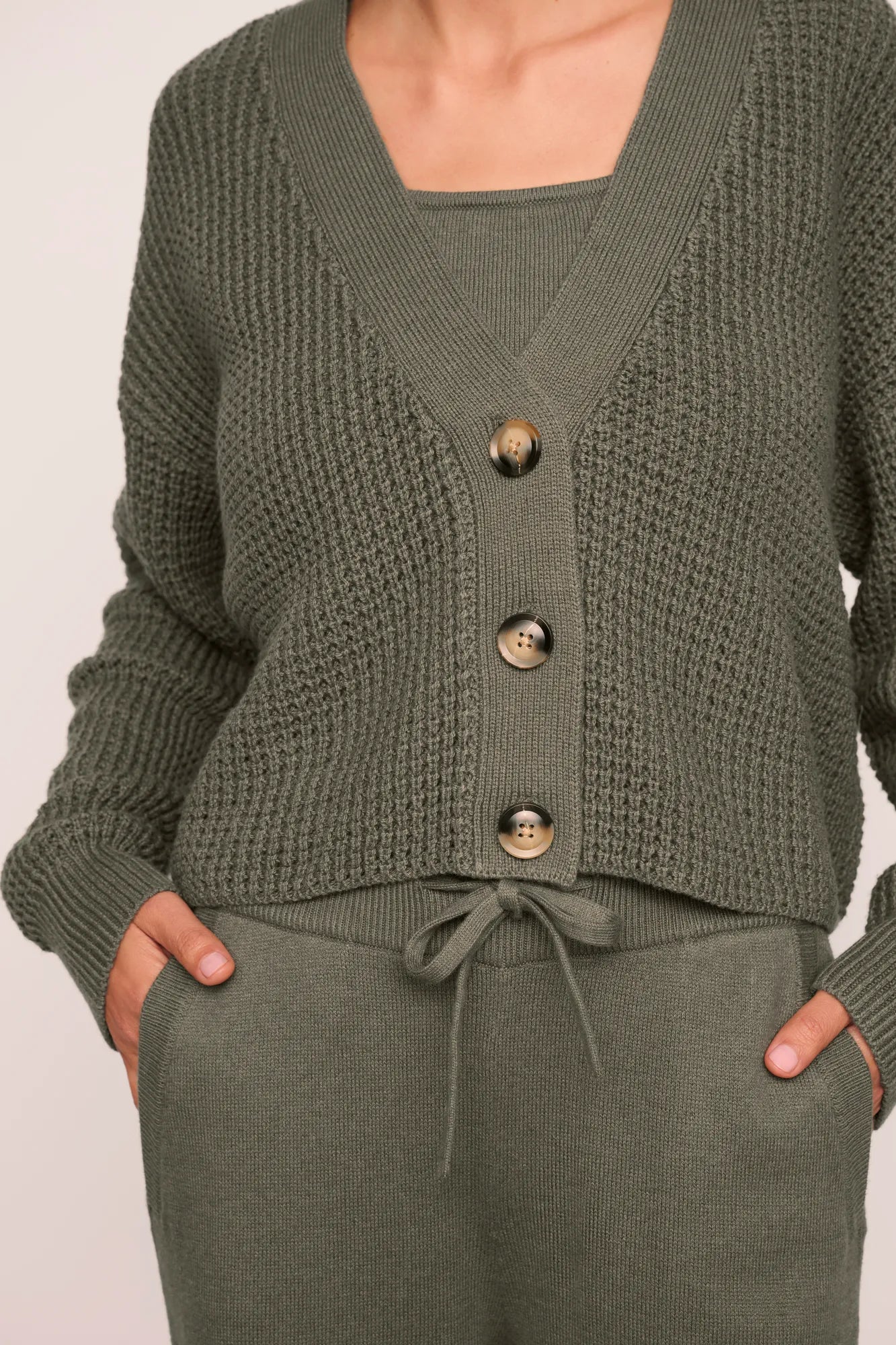 Recycled Sweater Cropped Cardigan