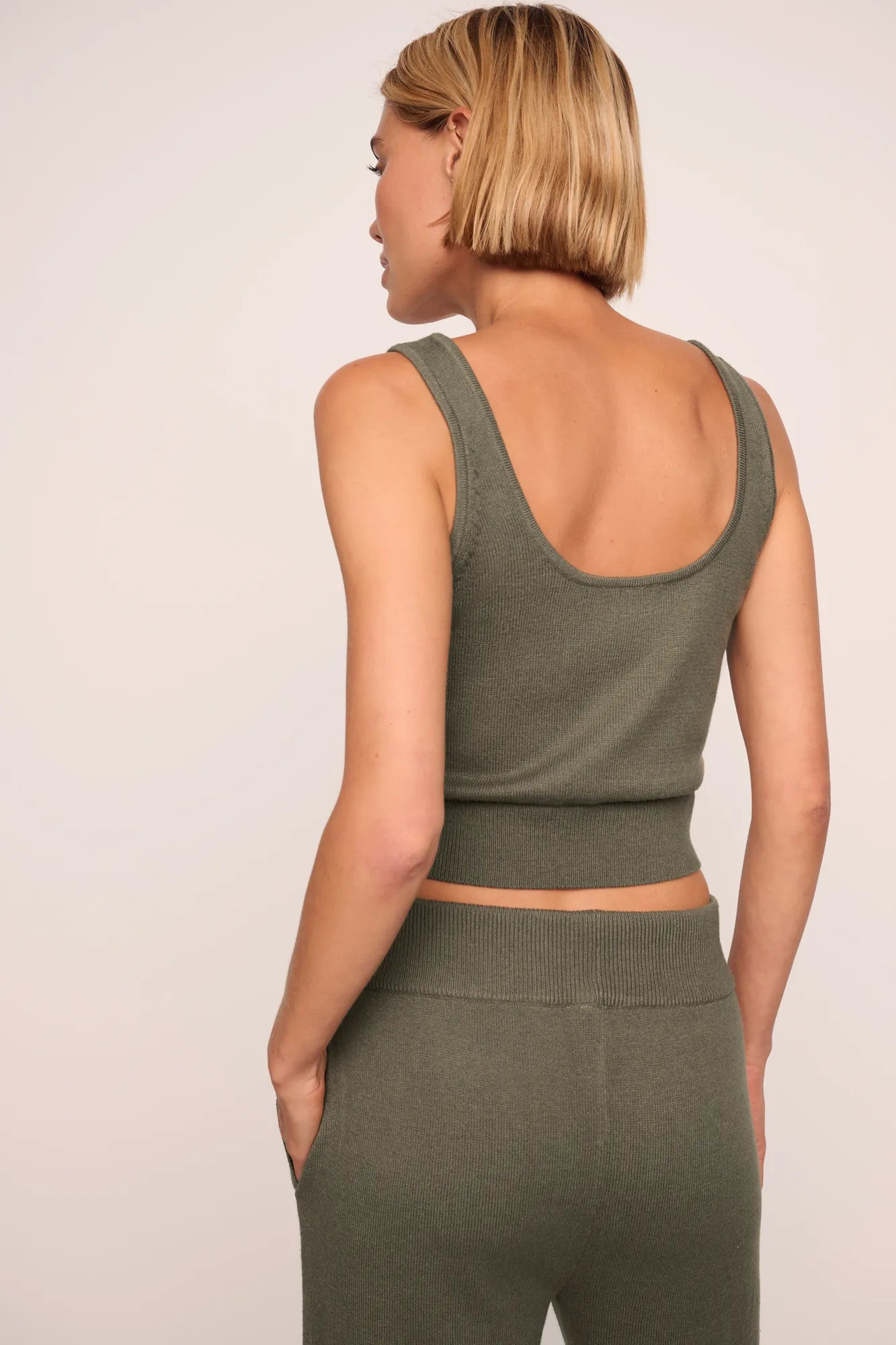 Recycled Sweater Cropped Tank