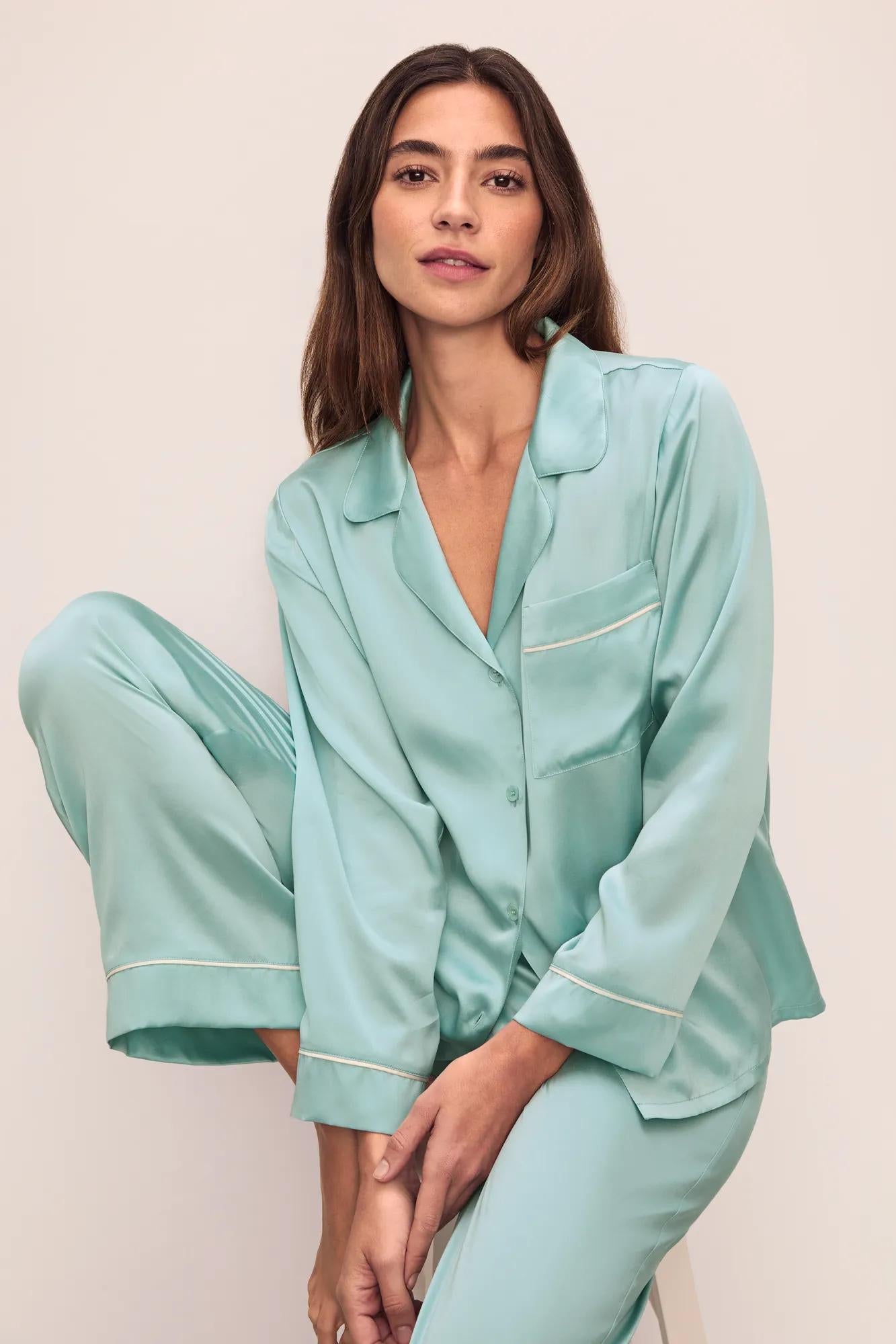 Inez Washable Silk Long PJ Set