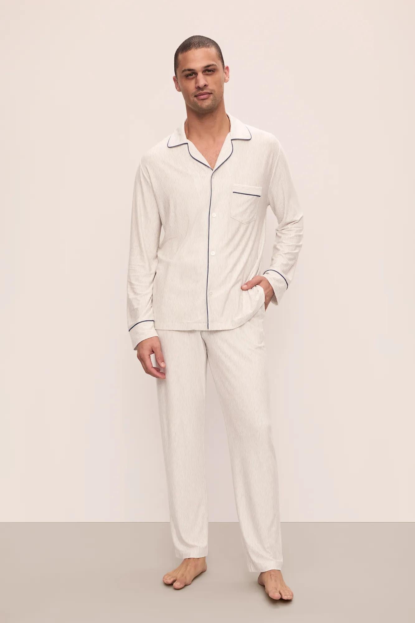 William Printed TENCEL™ Modal Long PJ Set