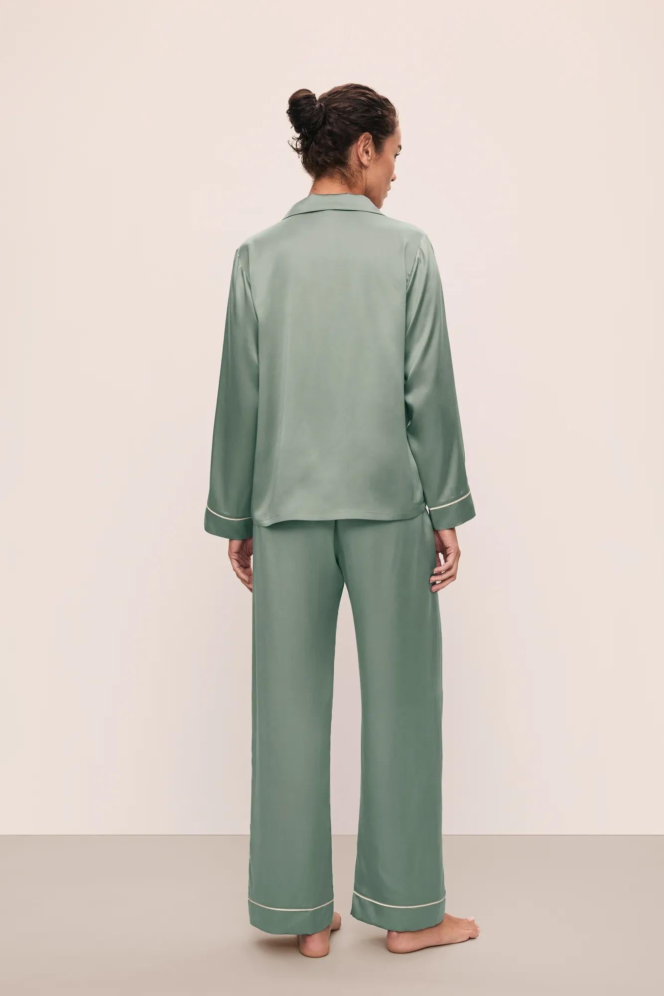 Inez Washable Silk Long PJ Set