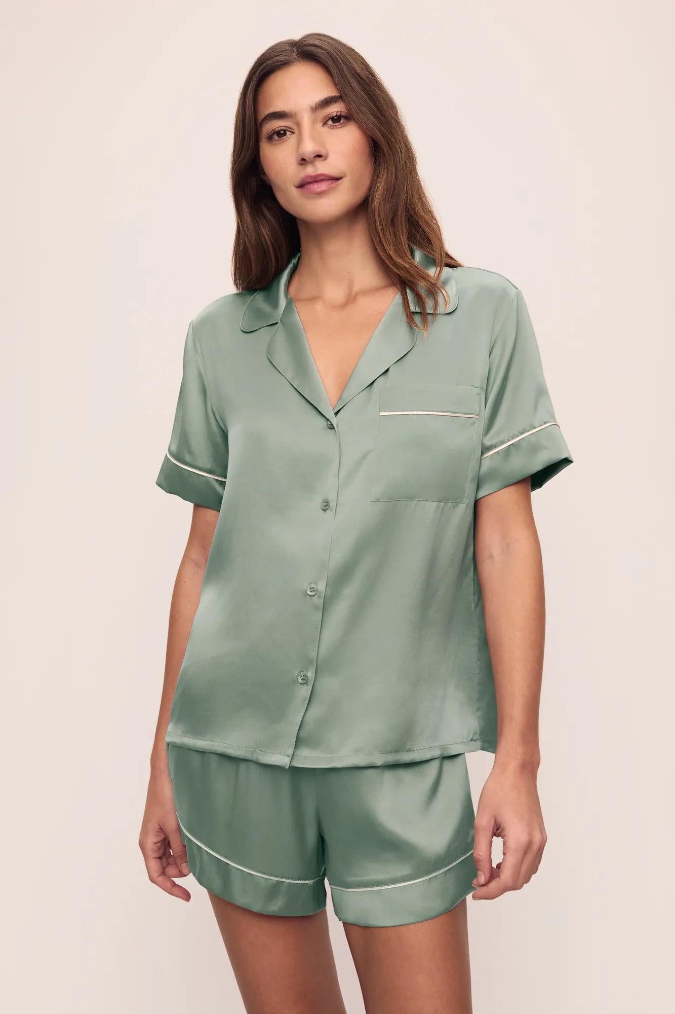 Inez Washable Silk Short PJ Set