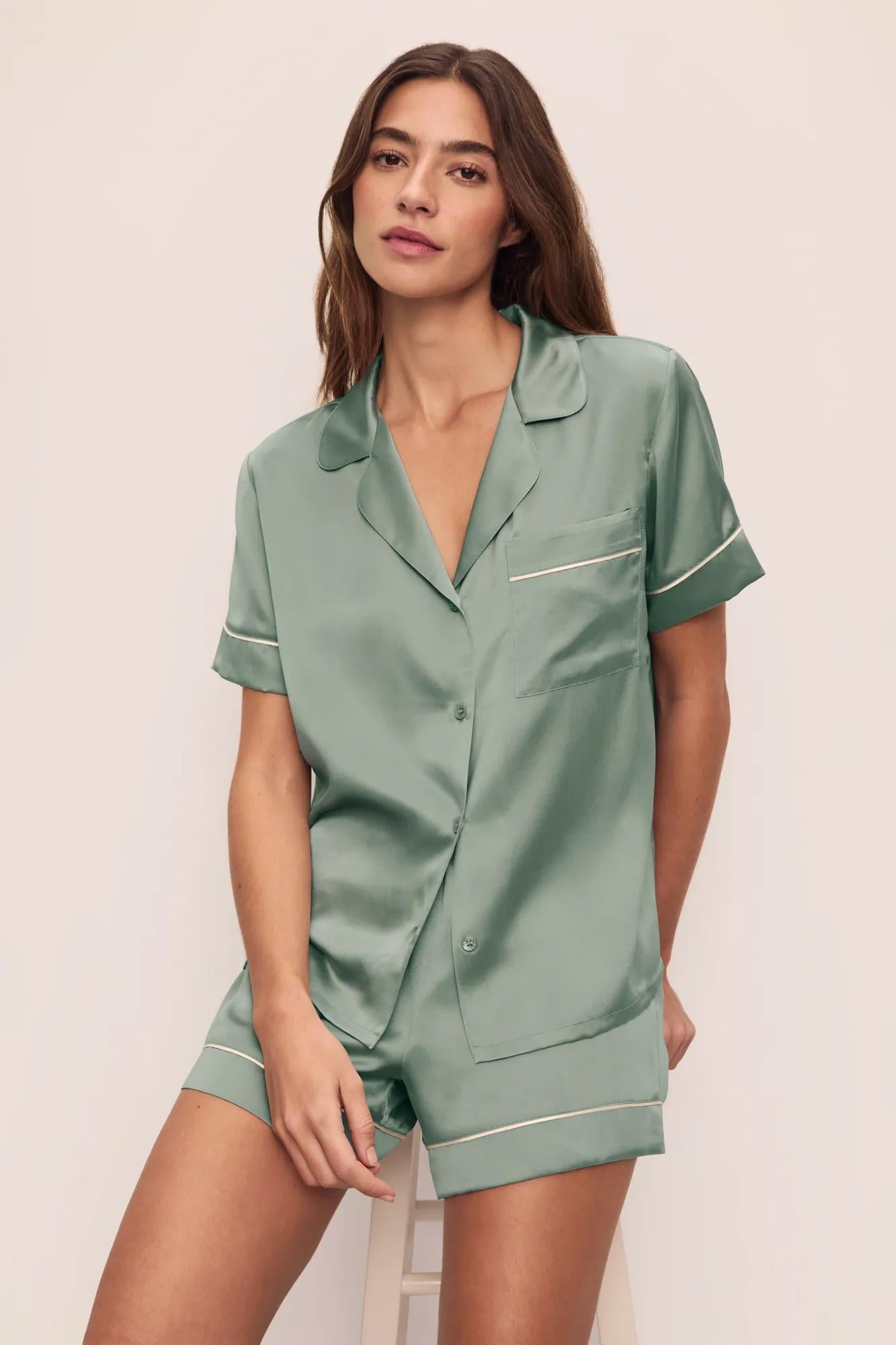 Inez Washable Silk Short PJ Set