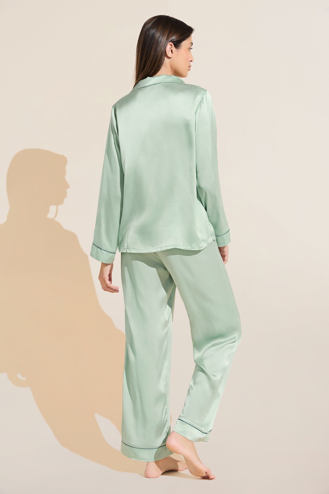 Inez Washable Silk Long PJ Set