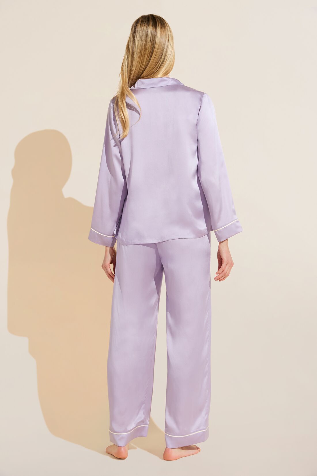 Inez Washable Silk Long PJ Set