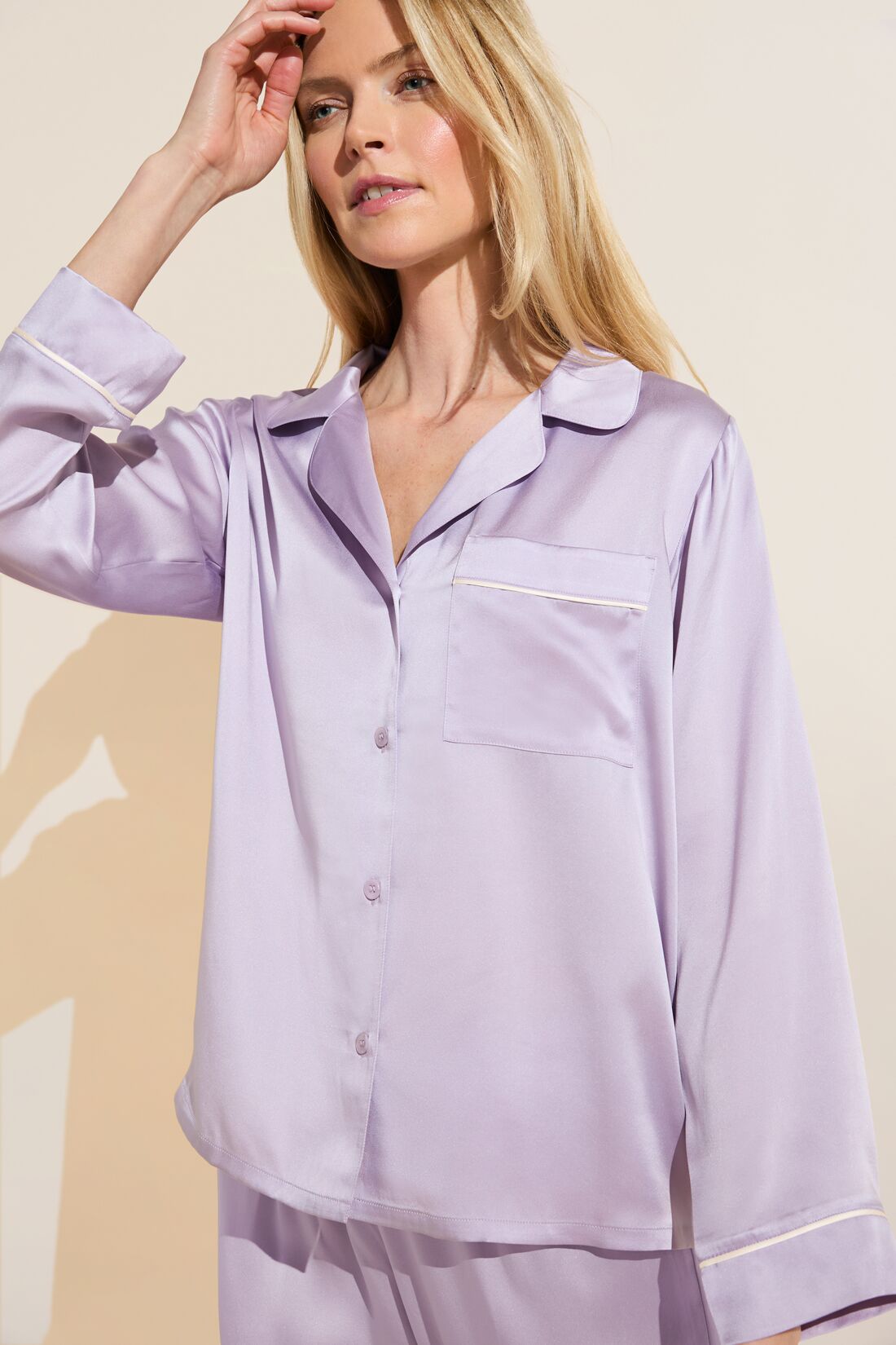Inez Washable Silk Long PJ Set