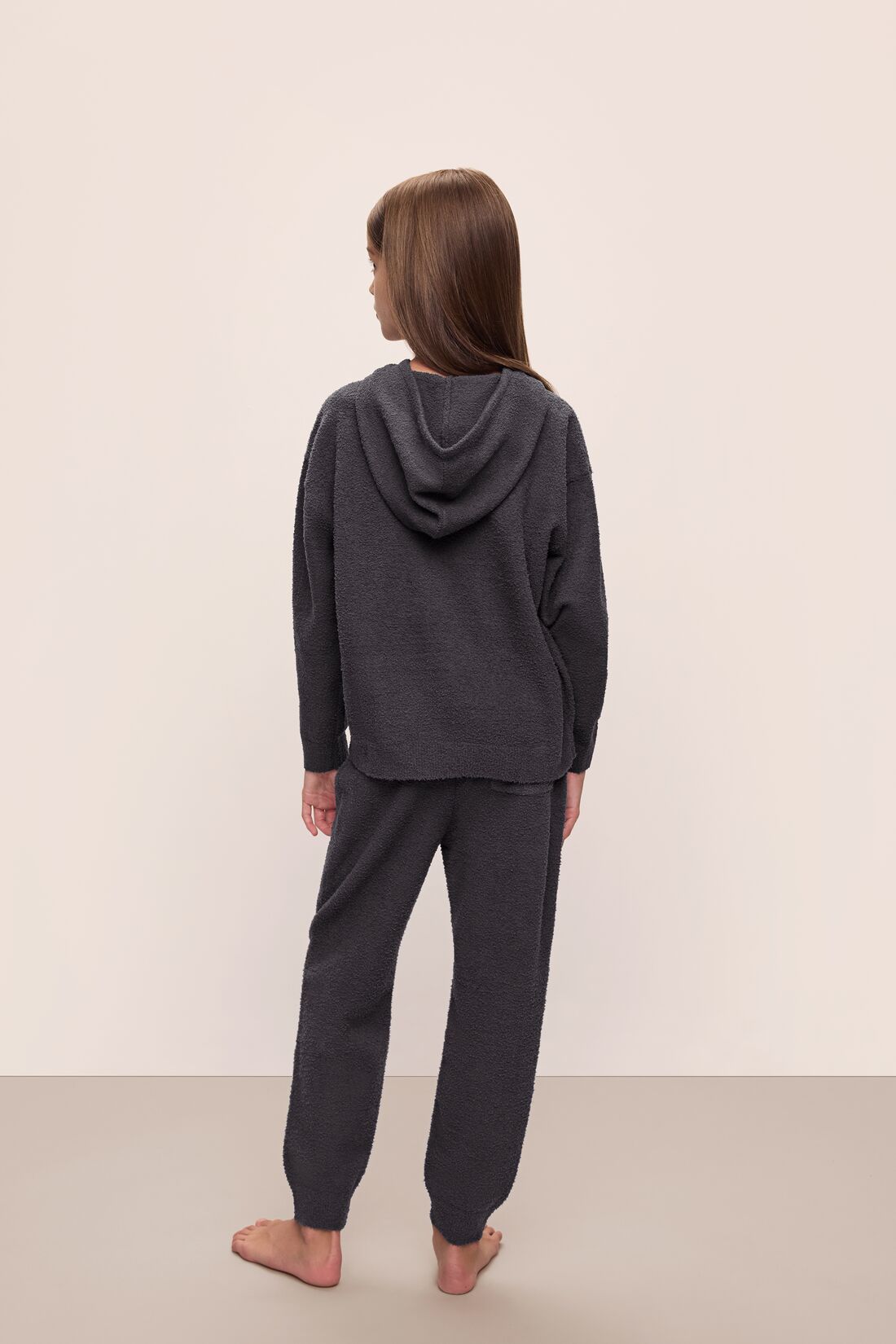 Kid's Recycled Boucle Hoodie & Jogger Set