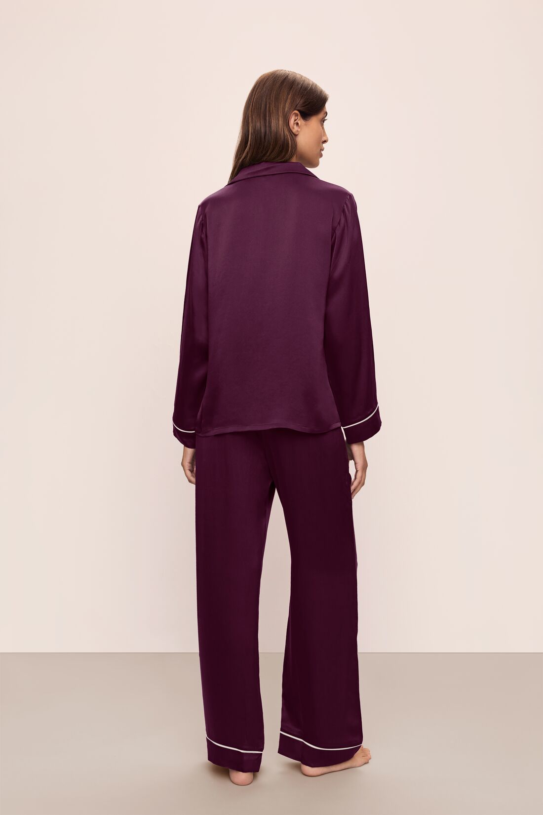 Inez Washable Silk Long PJ Set