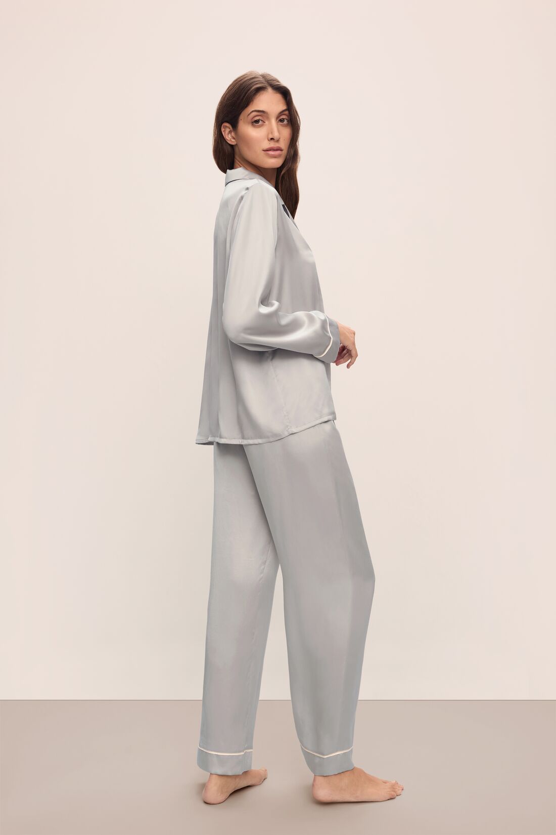 Inez Washable Silk Long PJ Set
