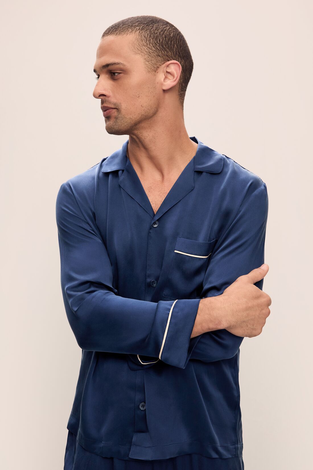 Charles Washable Silk Long PJ Set