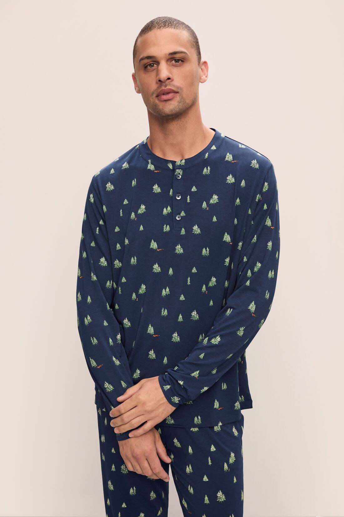 Henry Printed TENCEL™ Modal Long PJ Set