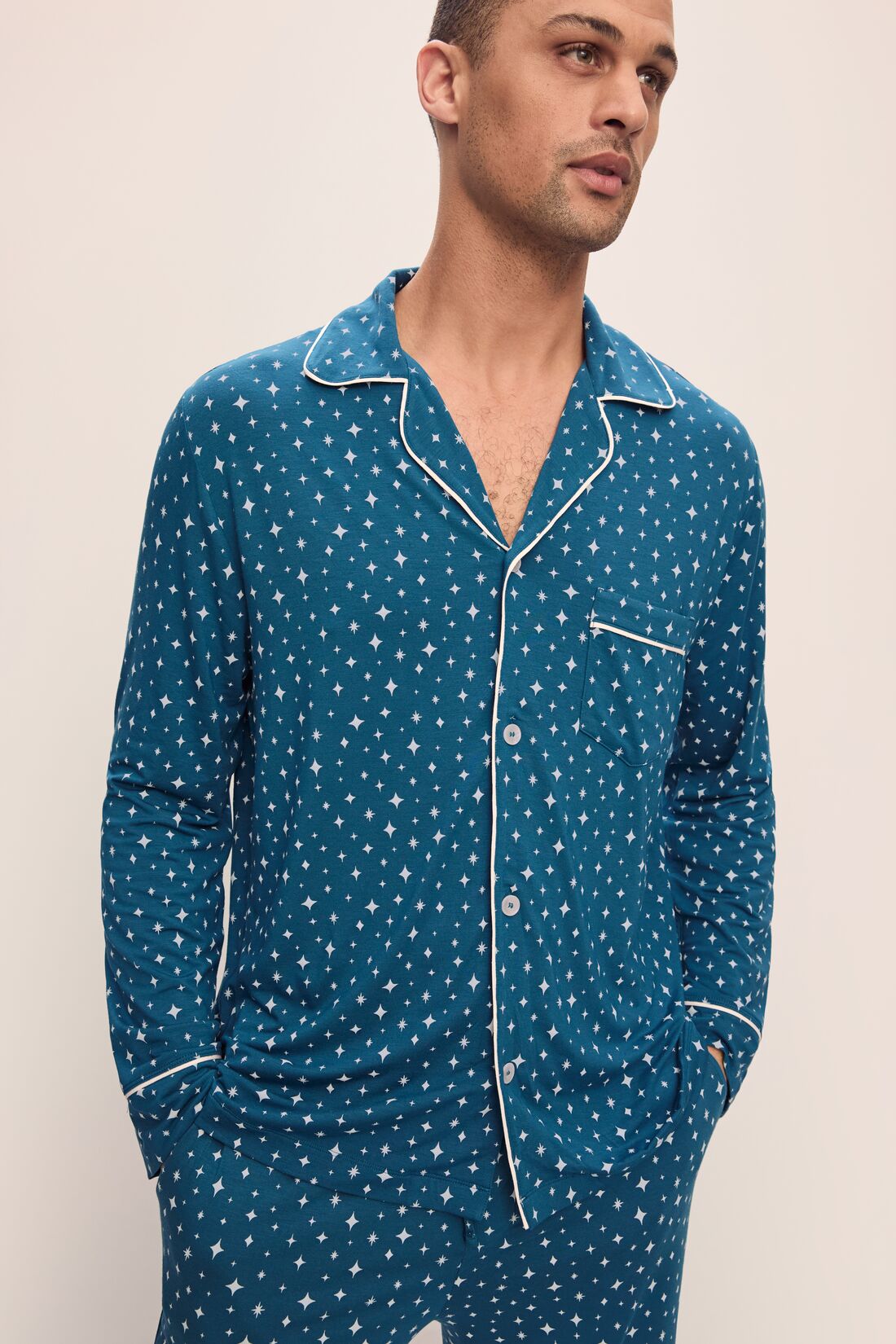 William Printed TENCEL™ Modal Long PJ Set