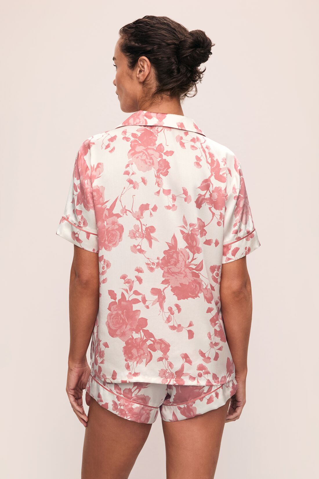 Eberjey x L'AGENCE - Inez Washable Silk Printed Short PJ Set