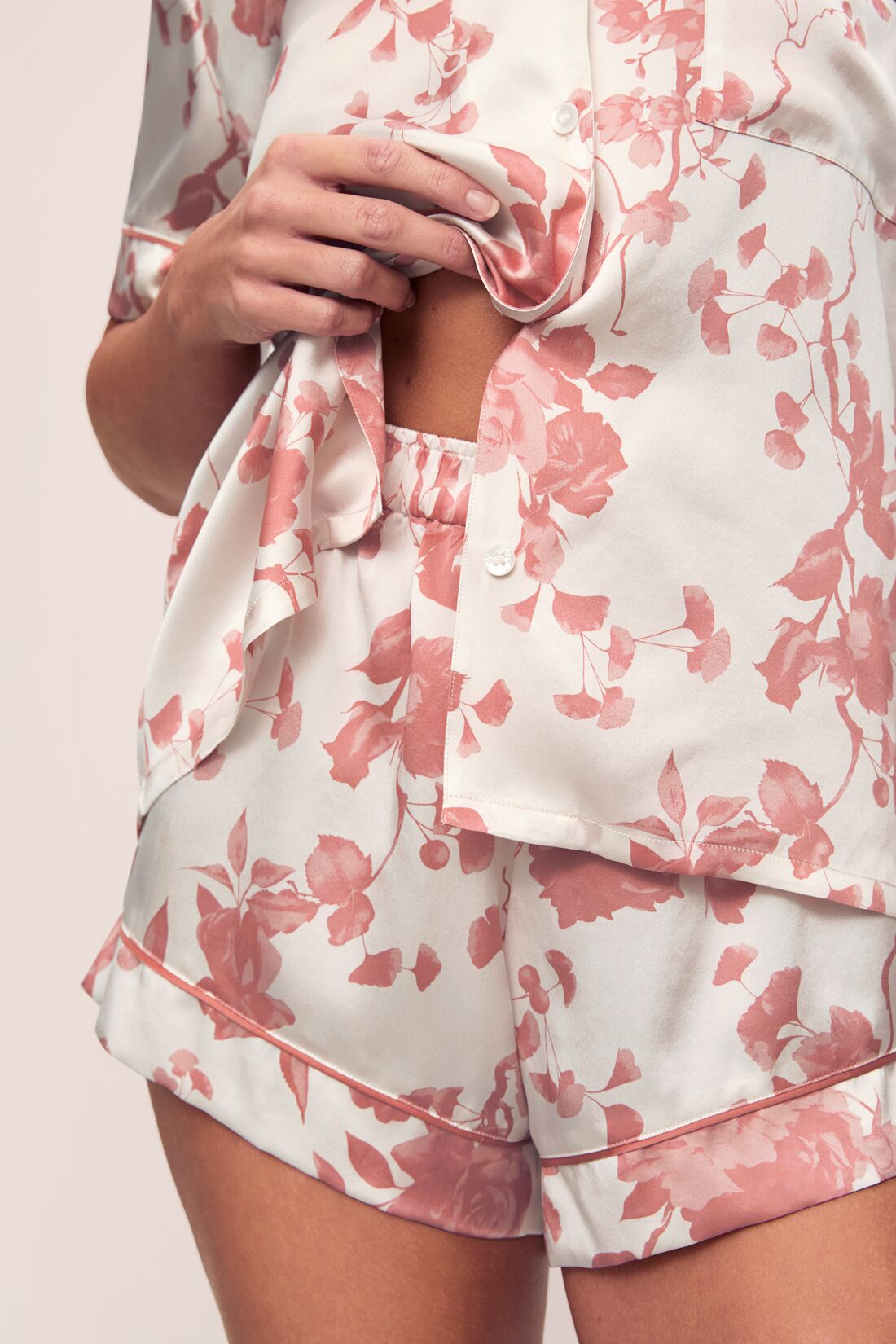 Eberjey x L'AGENCE - Inez Washable Silk Printed Short PJ Set