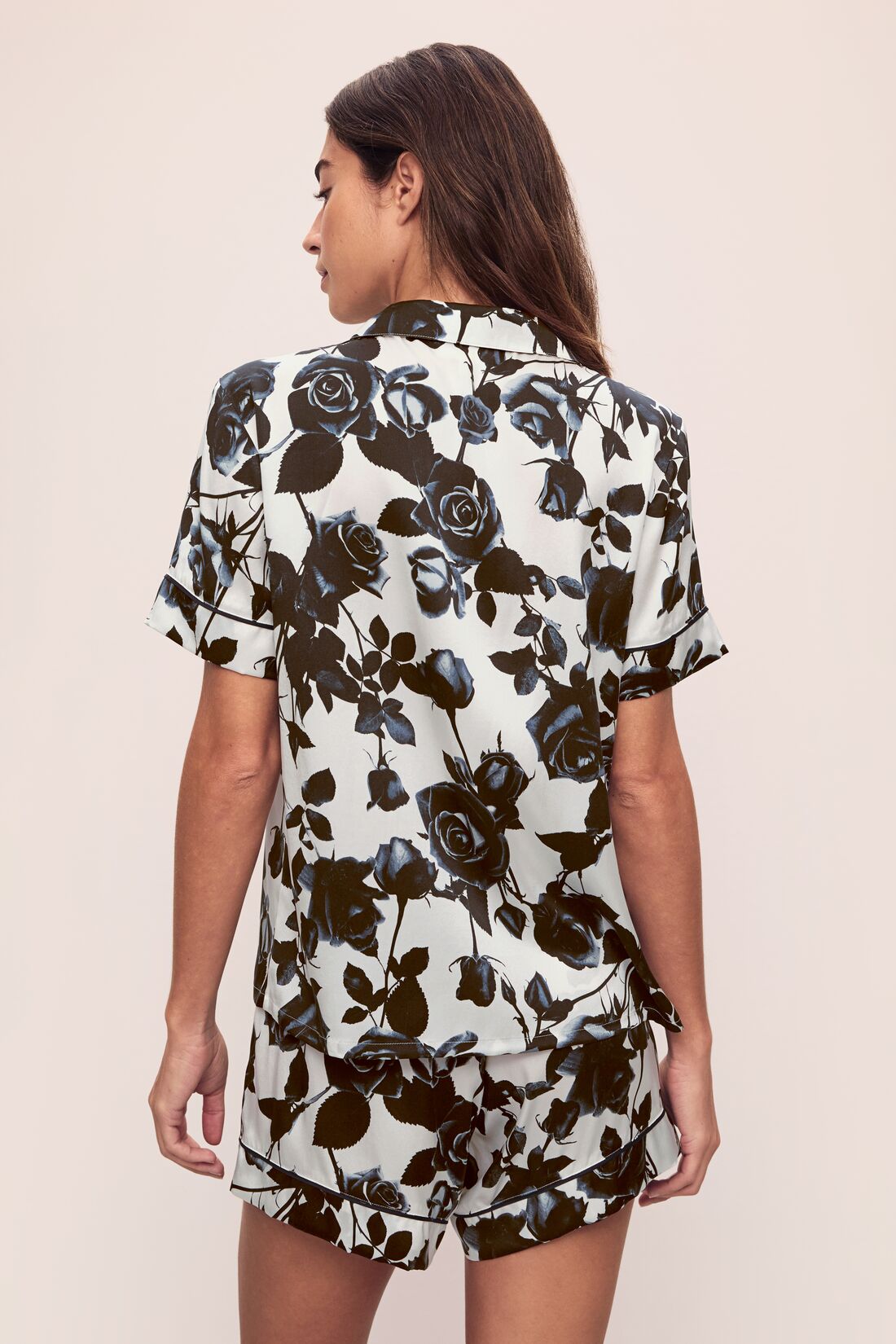 Eberjey x L'AGENCE - Inez Washable Silk Printed Short PJ Set