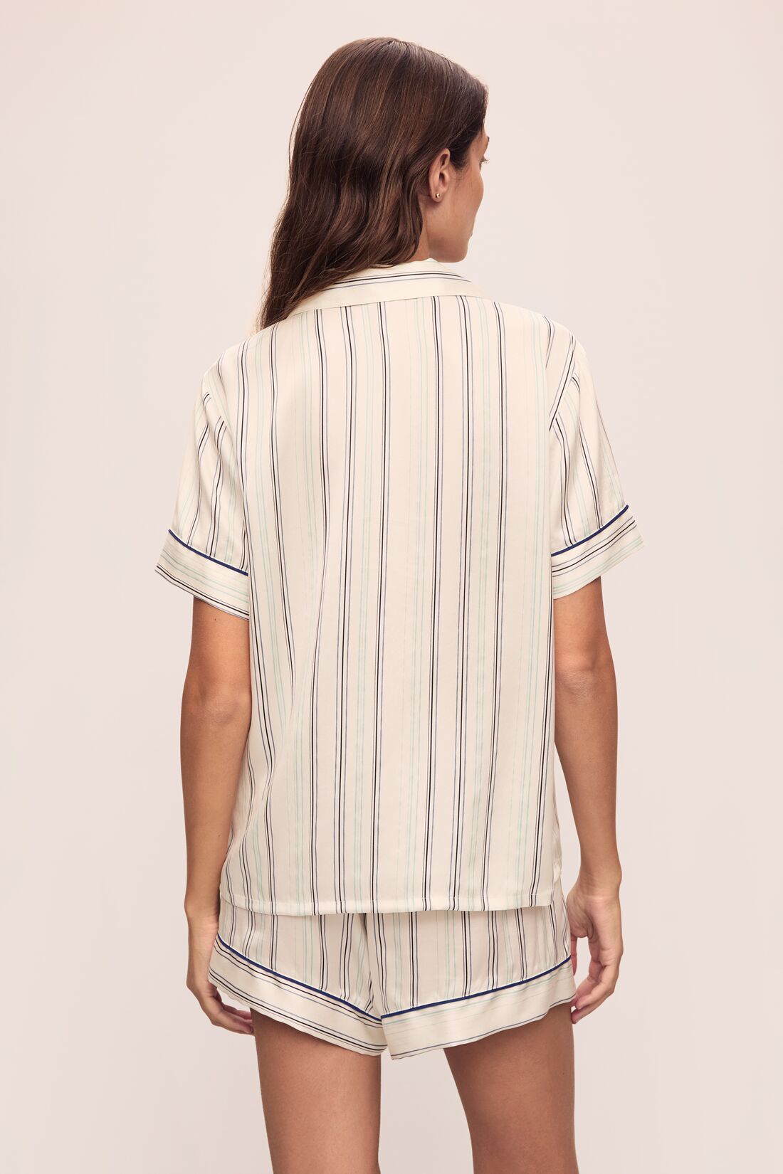 Inez Washable Silk Printed Short PJ Set