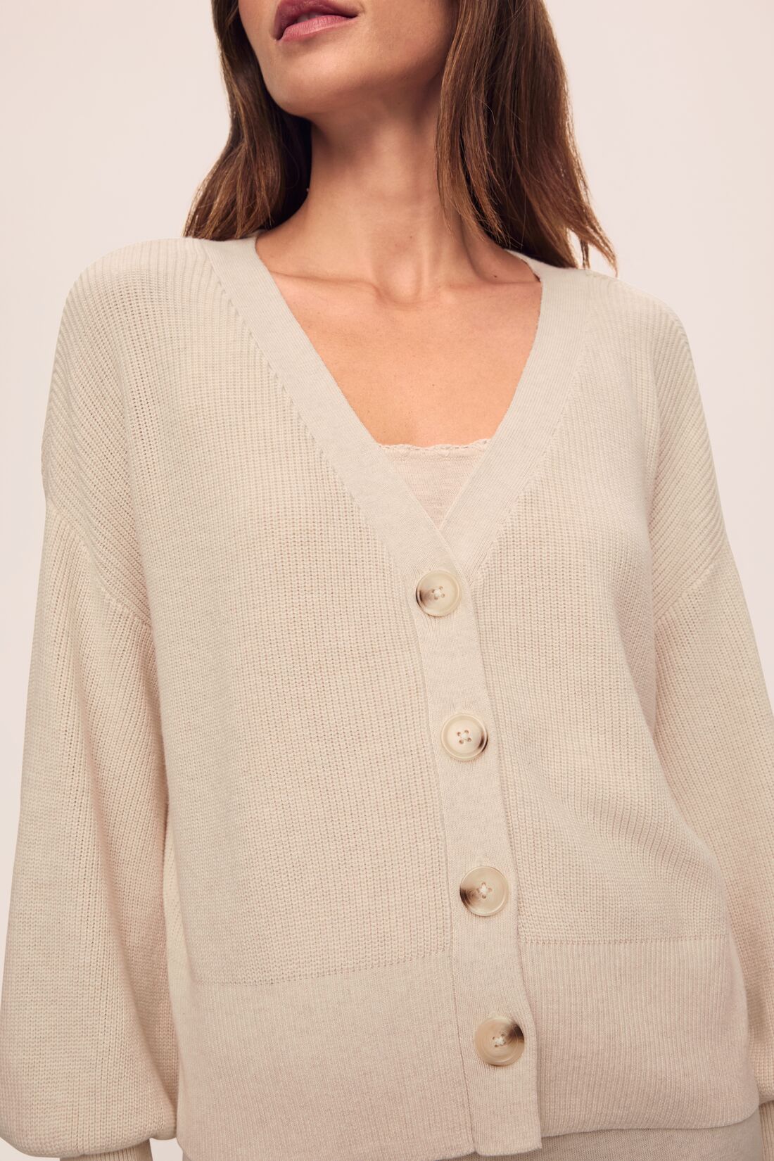 Fine Gauge Sweater Cardigan