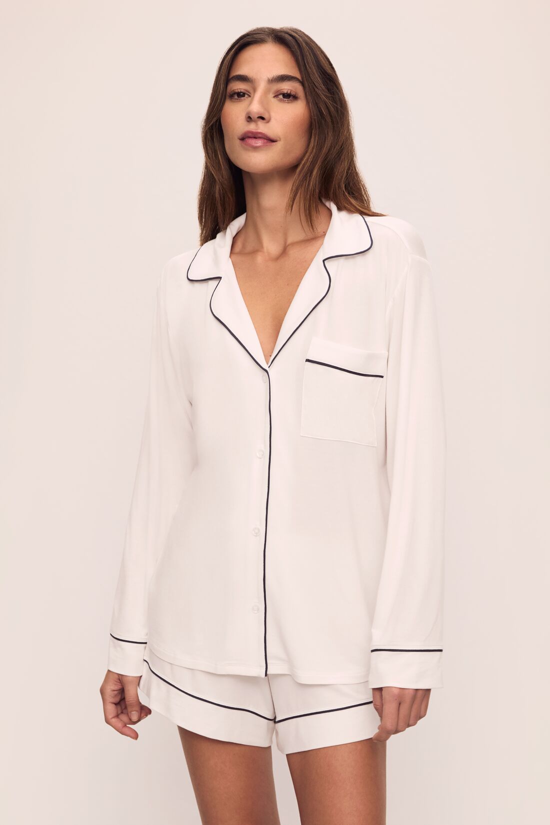 Gisele TENCEL™ Modal Relaxed Long Sleeve Short PJ Set