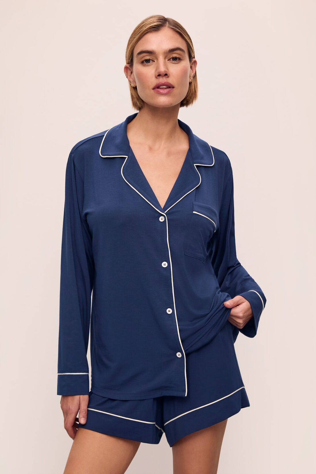 Gisele TENCEL™ Modal Relaxed Long Sleeve Short PJ Set
