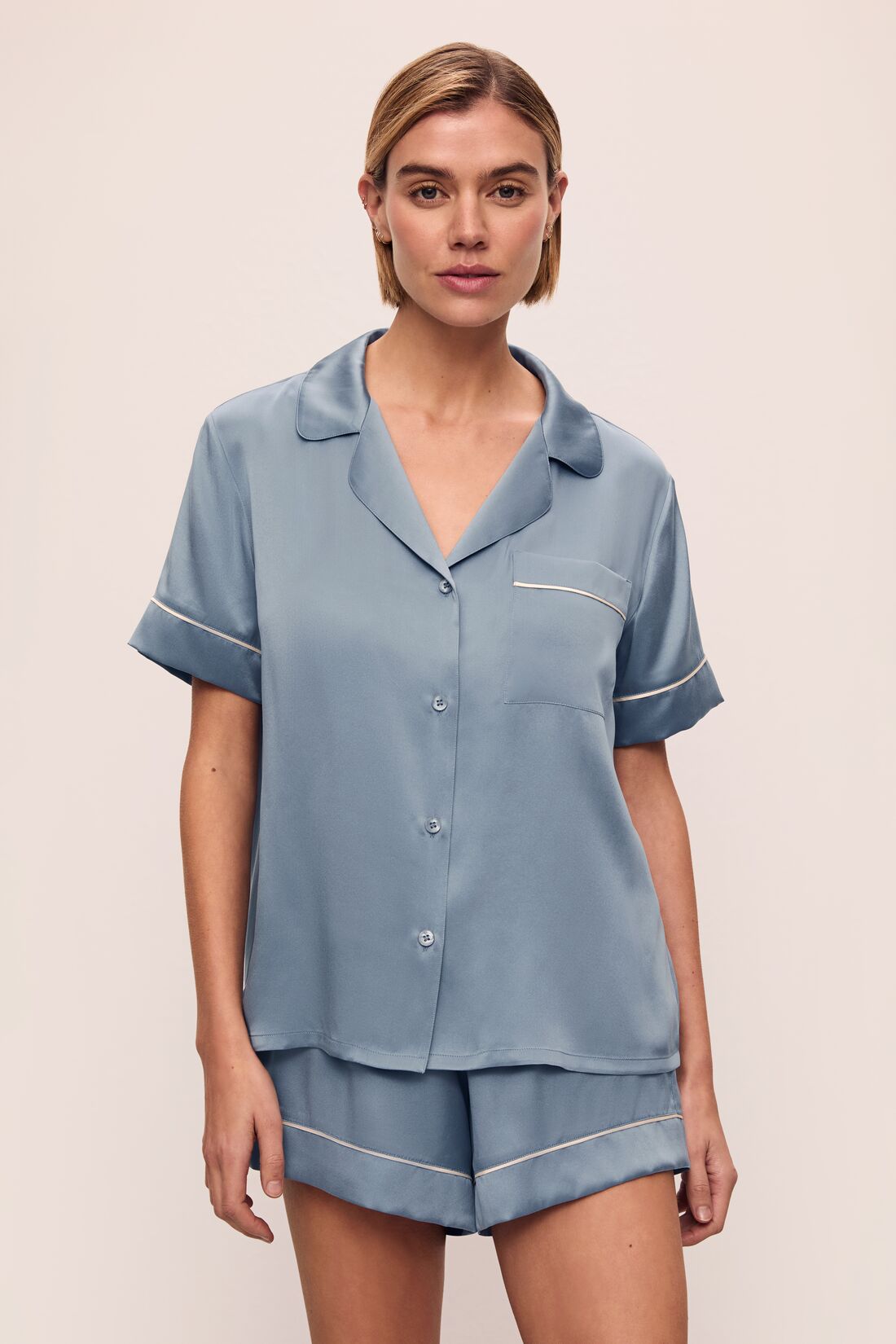 Inez Washable Silk Short PJ Set