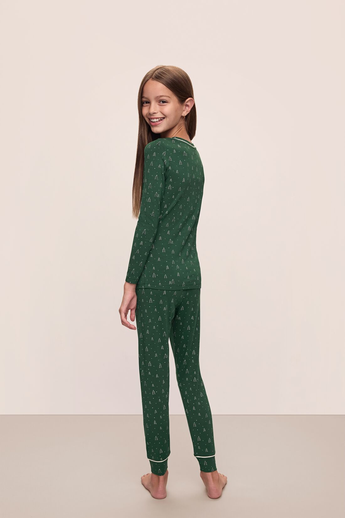 Kids Printed TENCEL™ Modal Unisex Long PJ Set