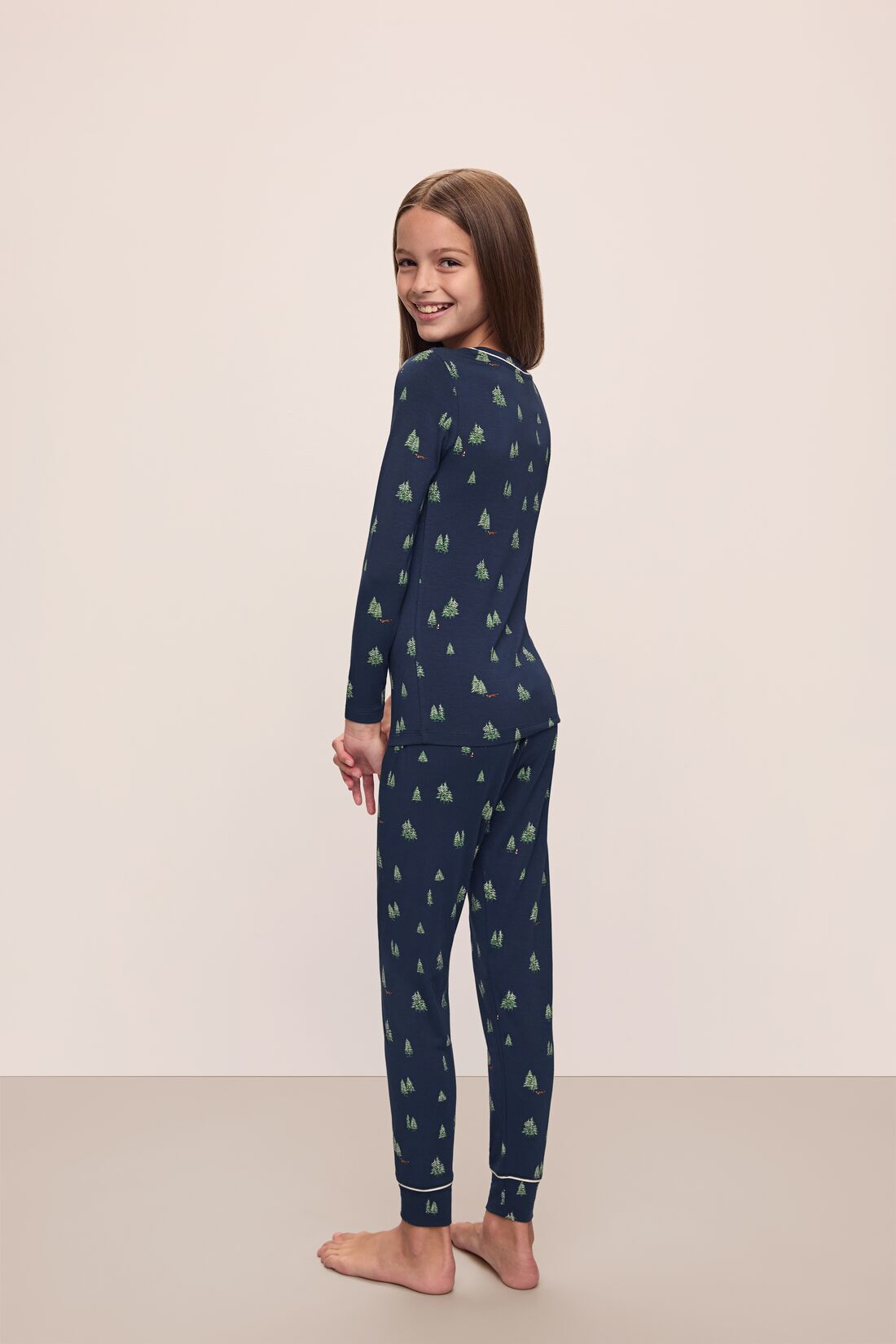 Kids Printed TENCEL™ Modal Unisex Long PJ Set