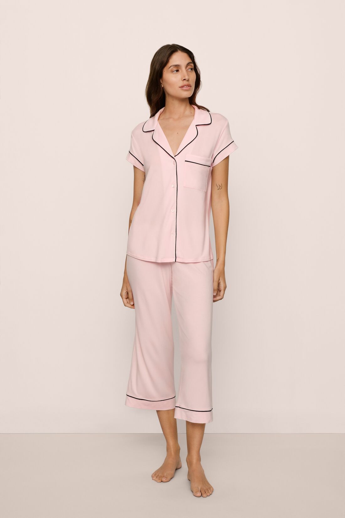 Gisele TENCEL™ Modal Short Sleeve Cropped PJ Set