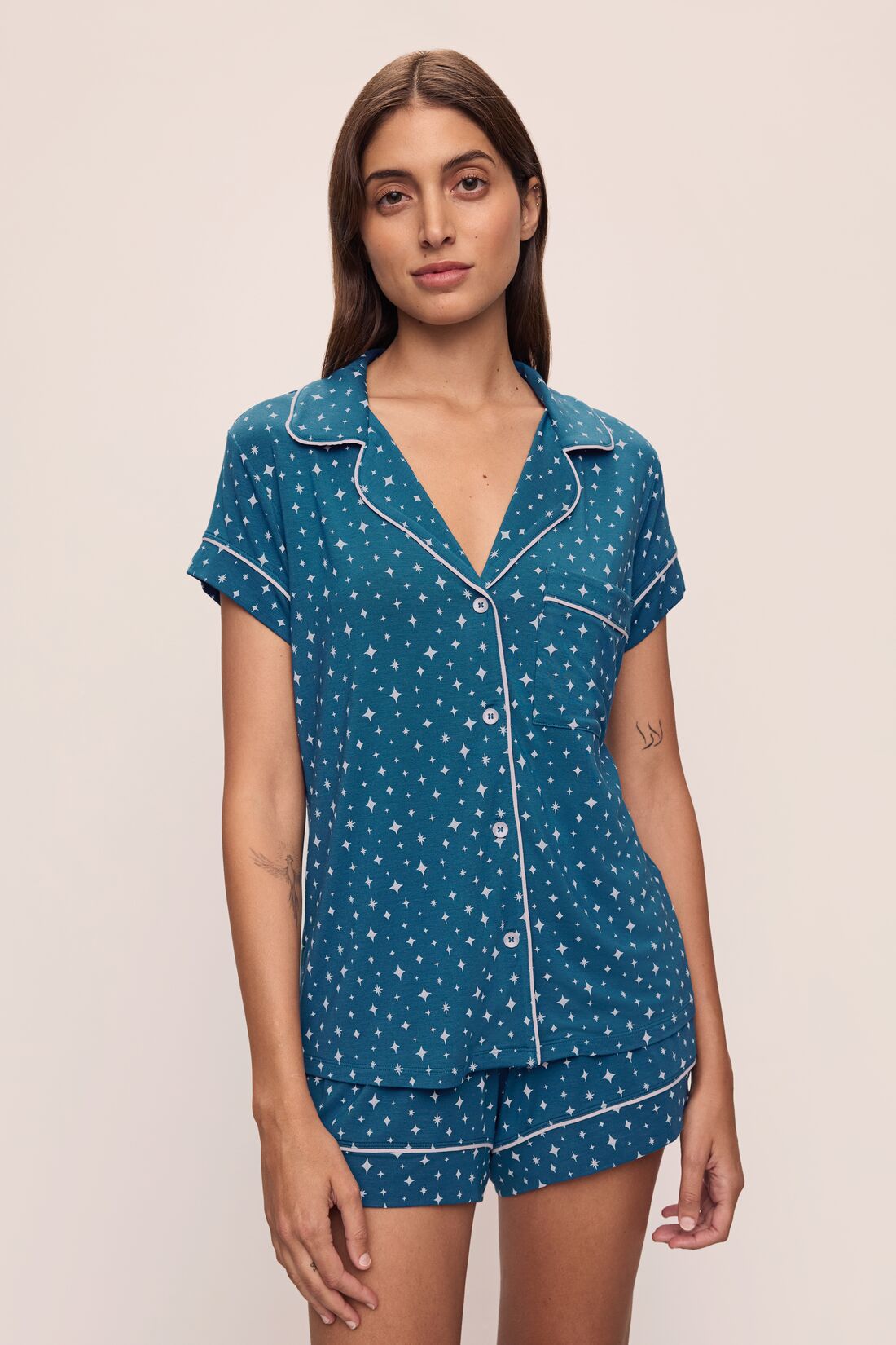 Gisele Printed TENCEL™ Modal Shortie Short PJ Set