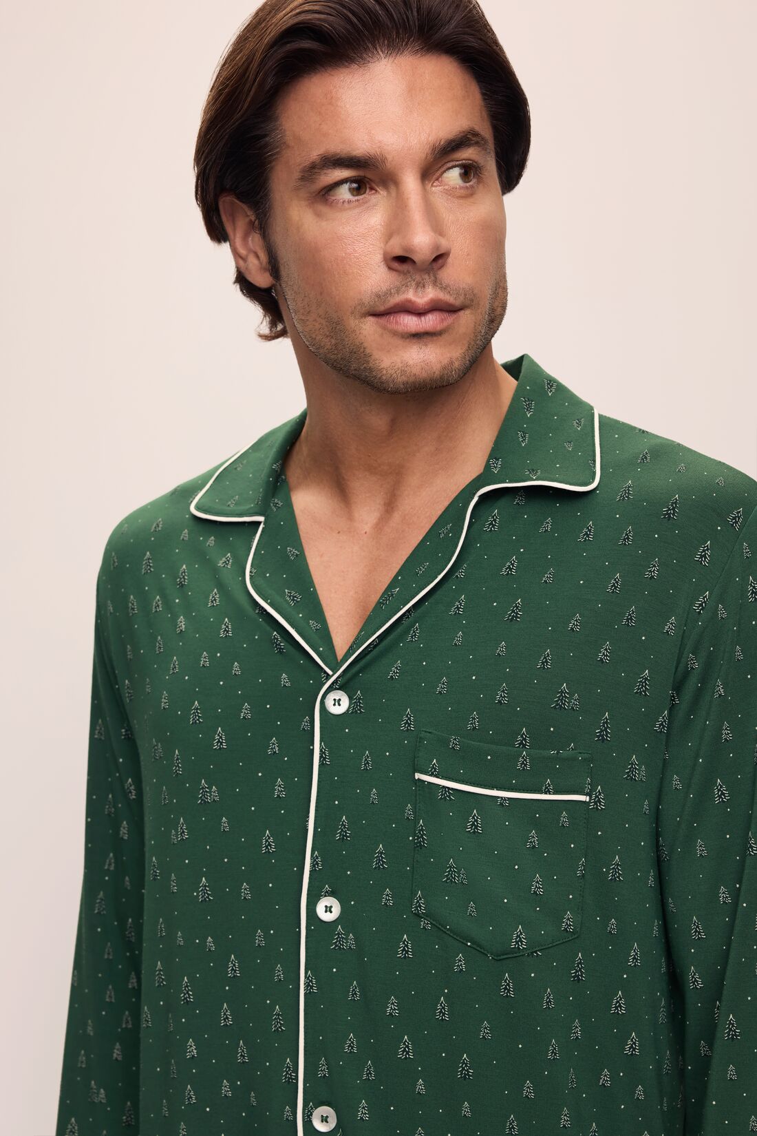 William Printed TENCEL™ Modal Long PJ Set