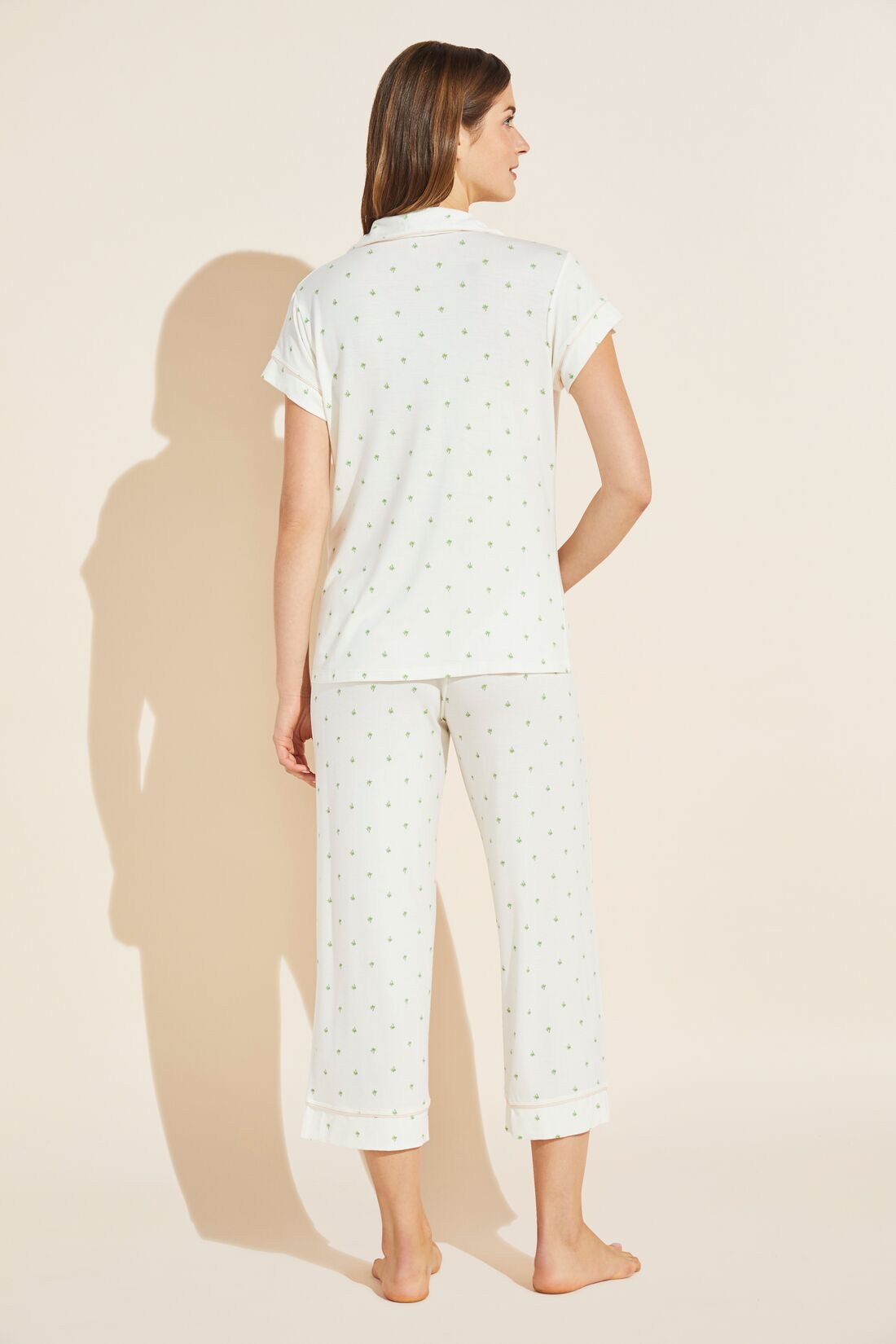 Gisele Printed TENCEL™ Modal Short Sleeve Cropped PJ Set