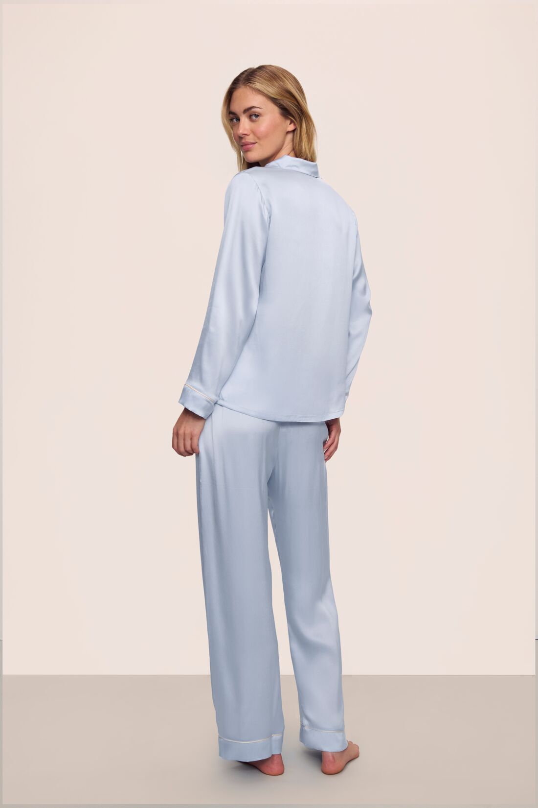 Inez Washable Silk Long PJ Set