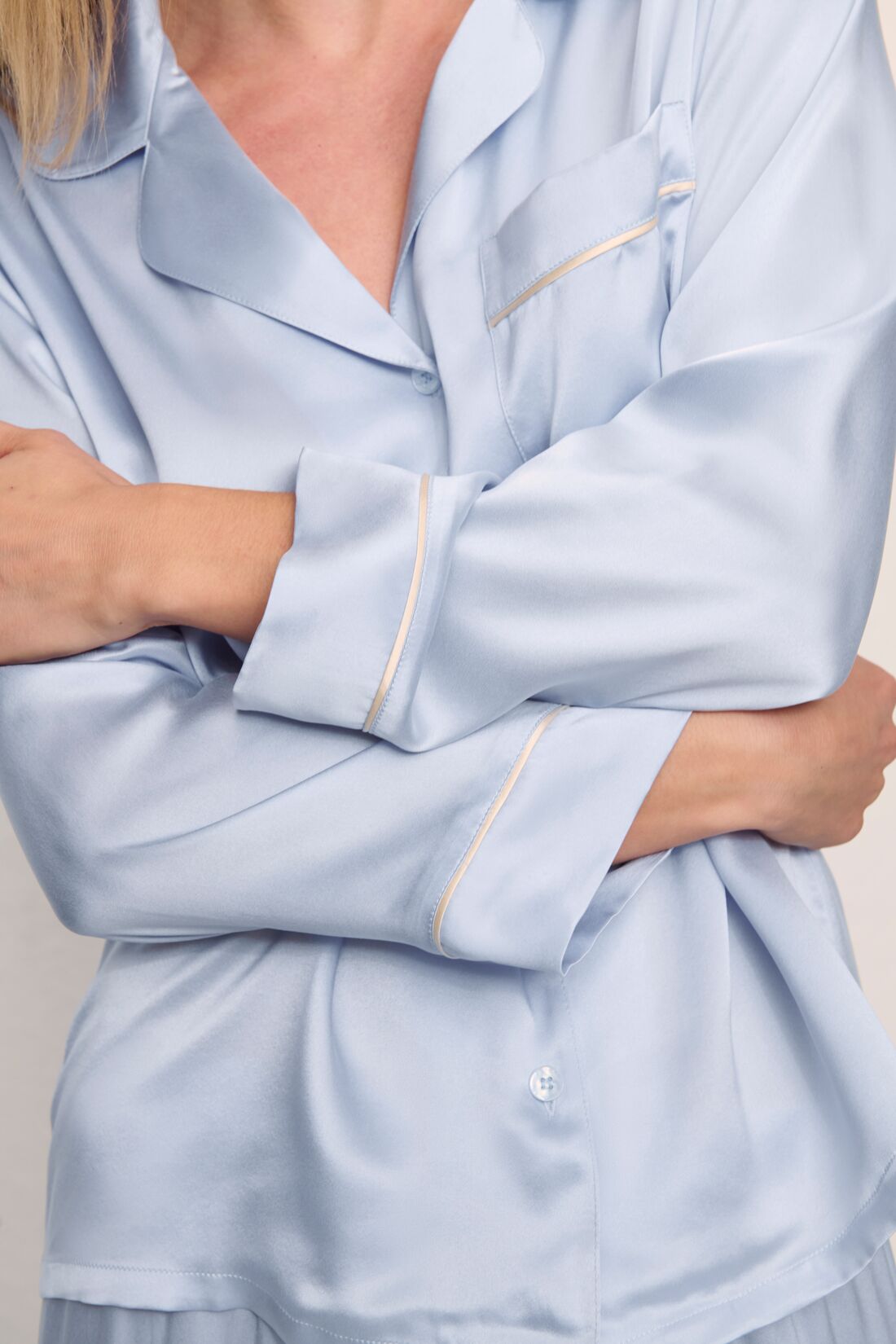 Inez Washable Silk Long PJ Set