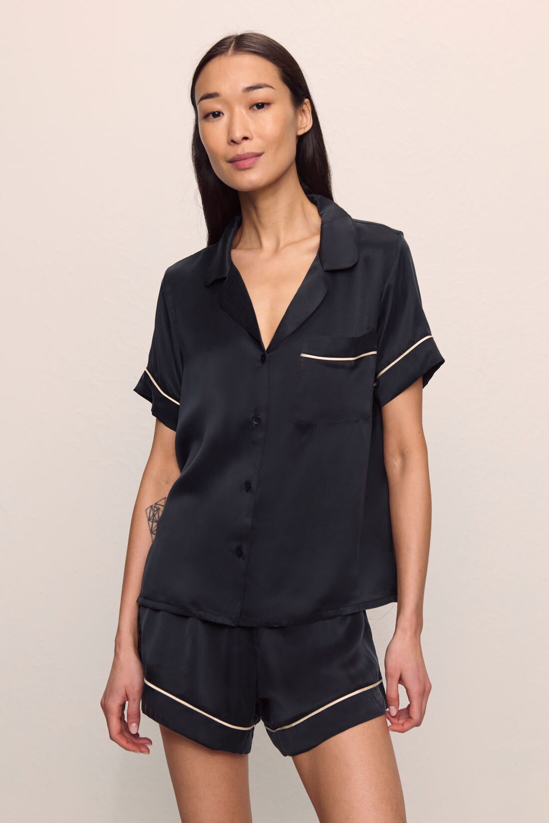 Inez Washable Silk Short PJ Set