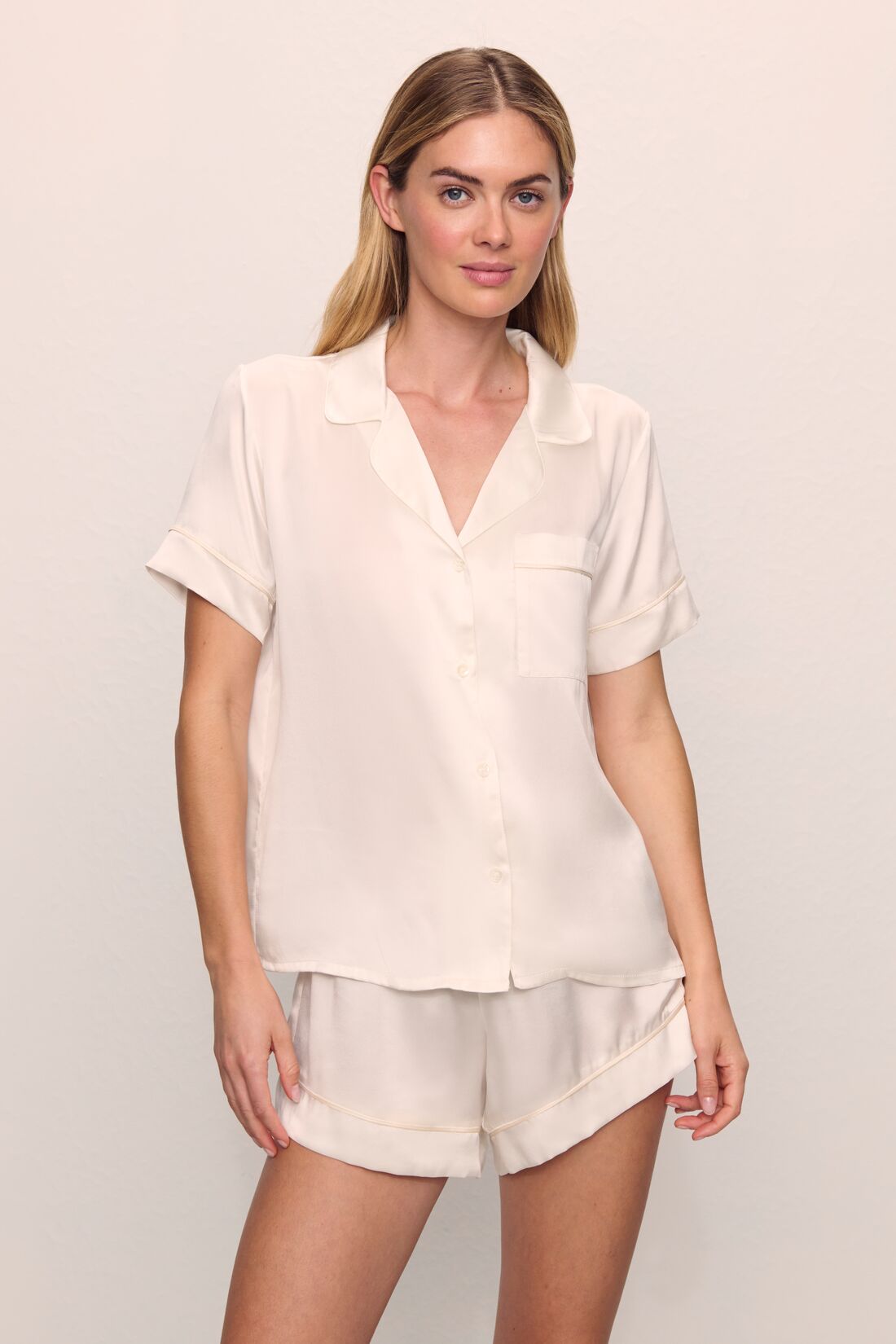 Inez Washable Silk Short PJ Set