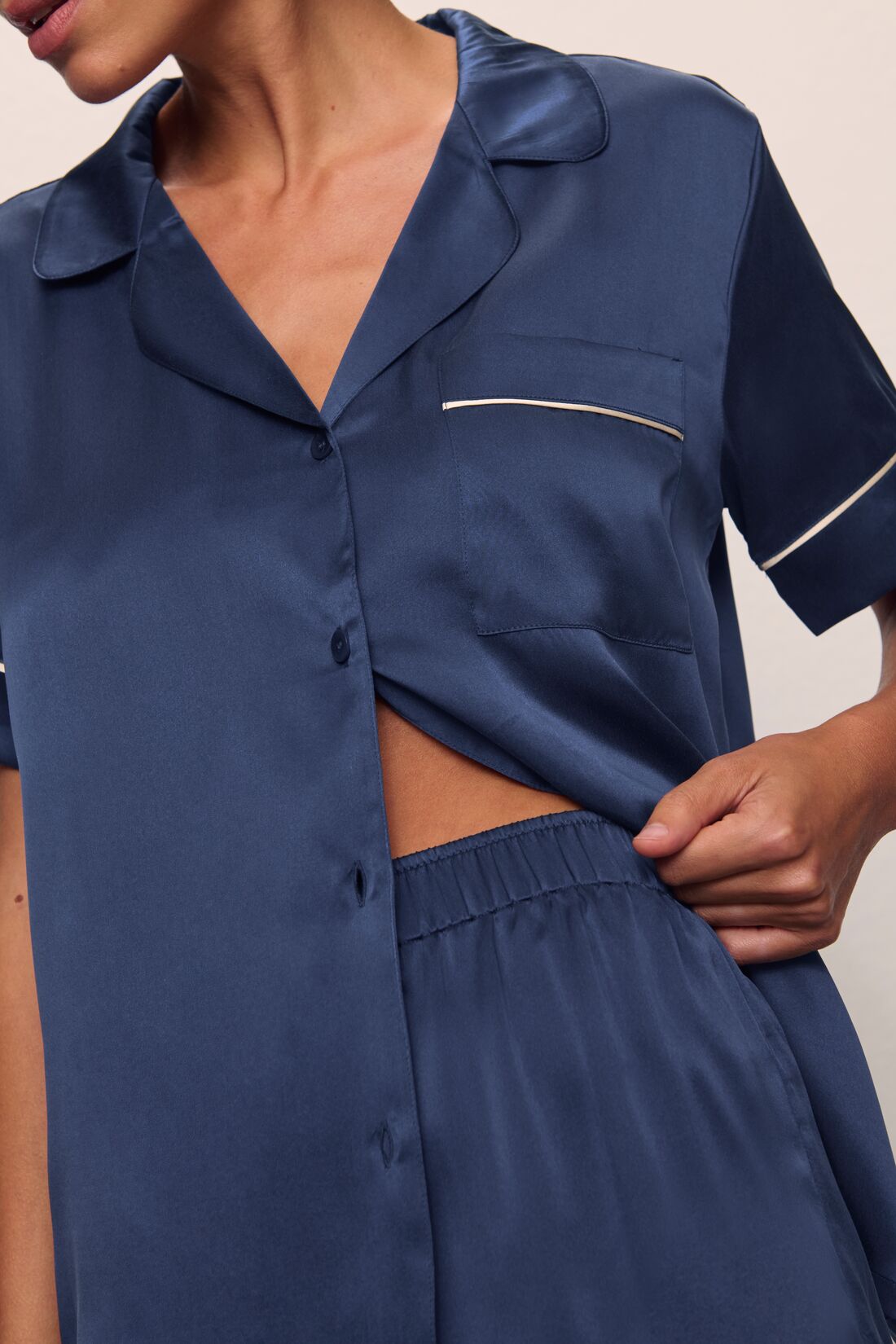 Inez Washable Silk Short PJ Set
