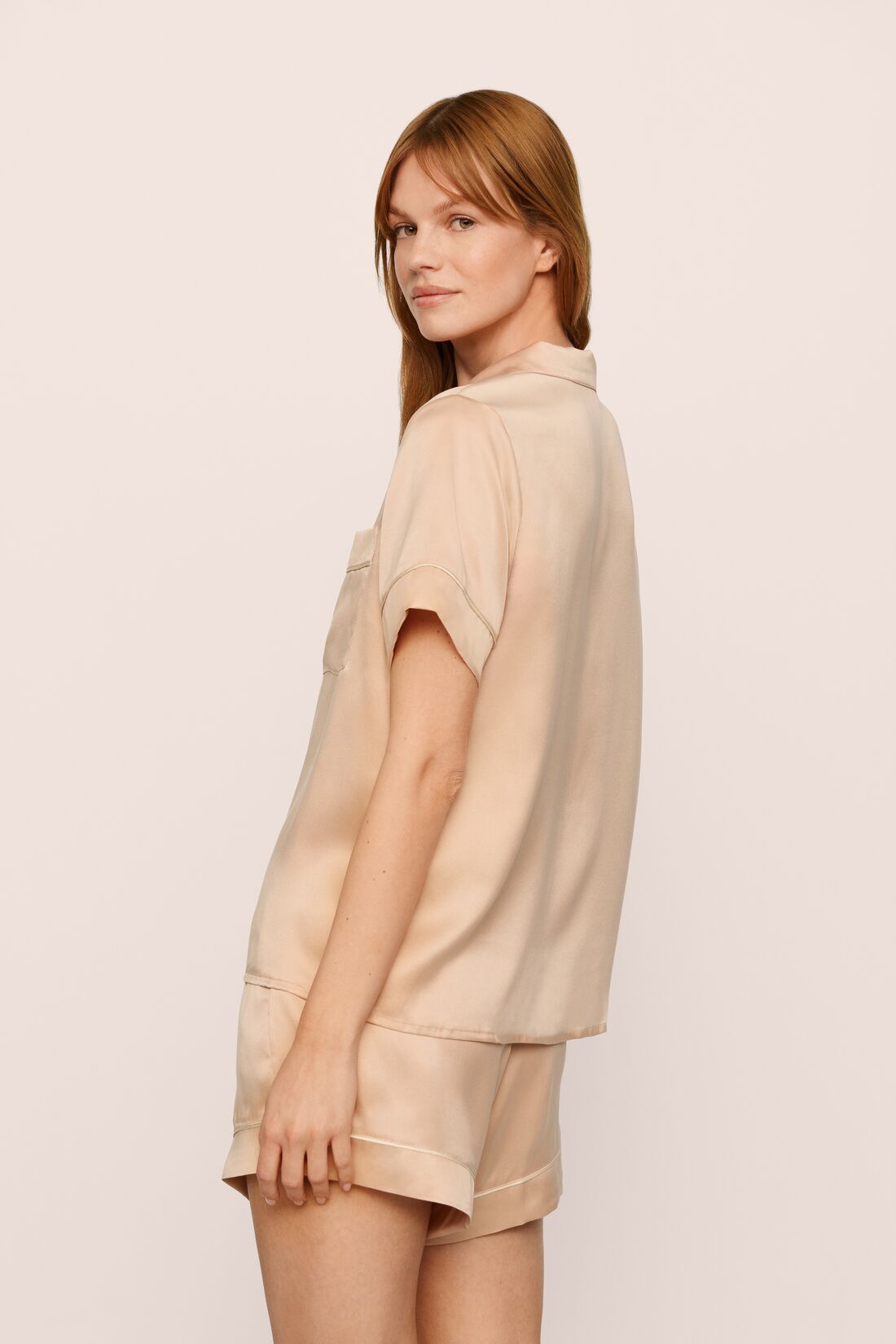 Inez Washable Silk Short PJ Set