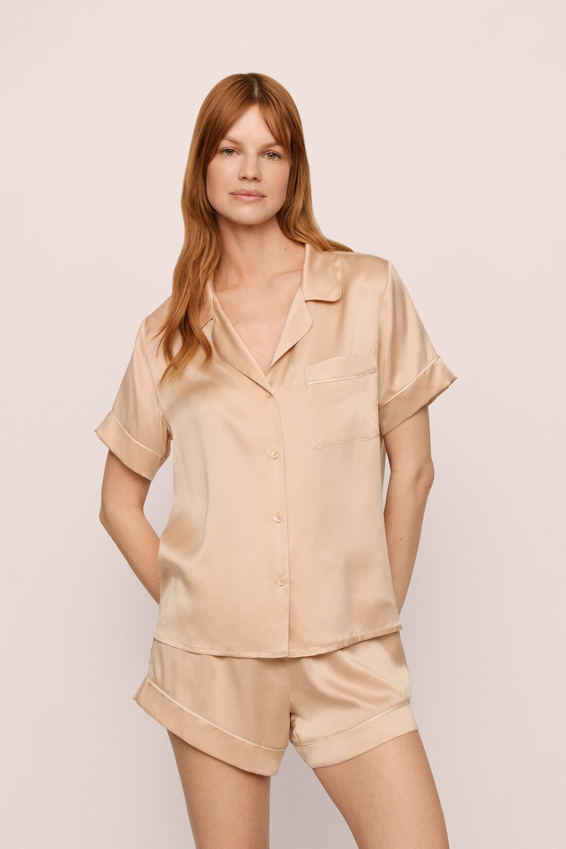 Inez Washable Silk Short PJ Set