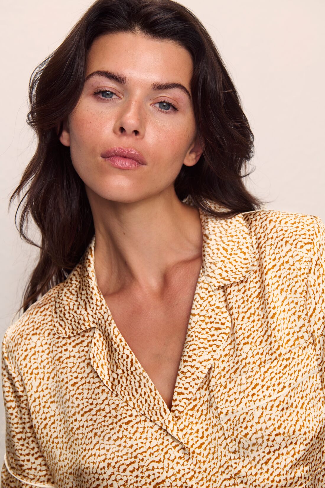 Inez Washable Silk Printed Short PJ Set