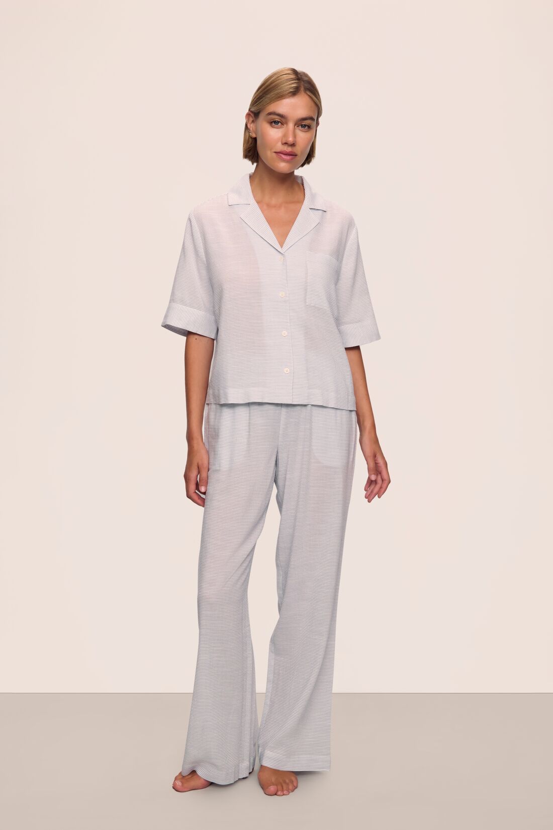 Nautico Relaxed Short Sleeve & Pant PJ Set