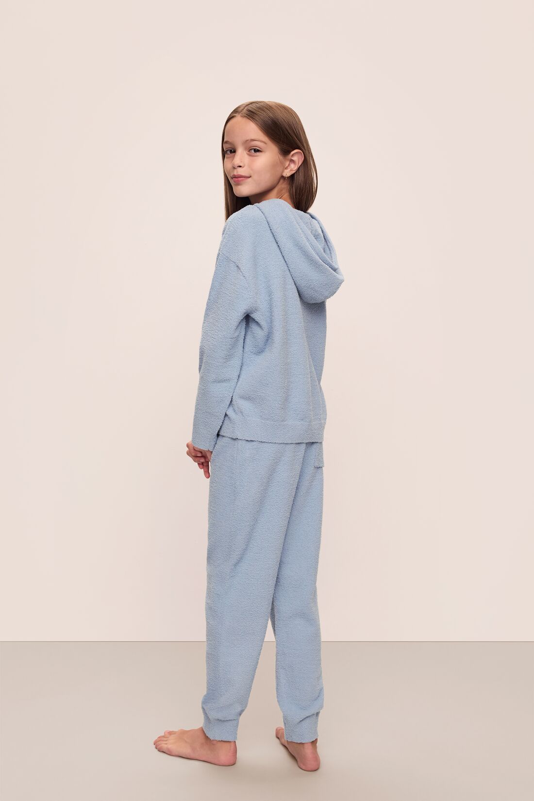 Kid's Recycled Boucle Hoodie & Jogger Set
