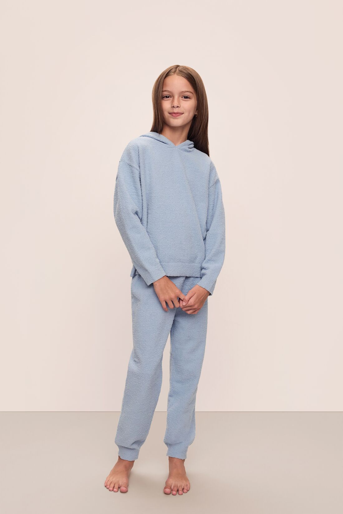 Kid's Recycled Boucle Hoodie & Jogger Set