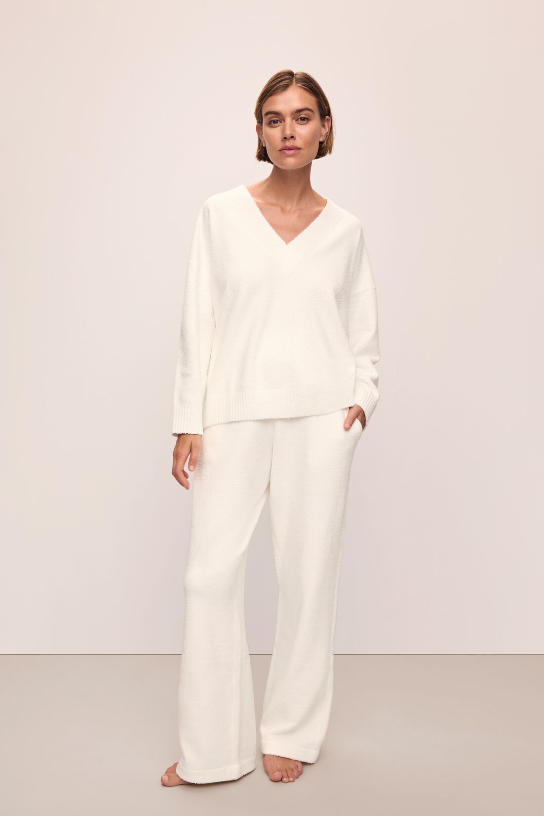 Recycled Boucle Relaxed Fit Pant