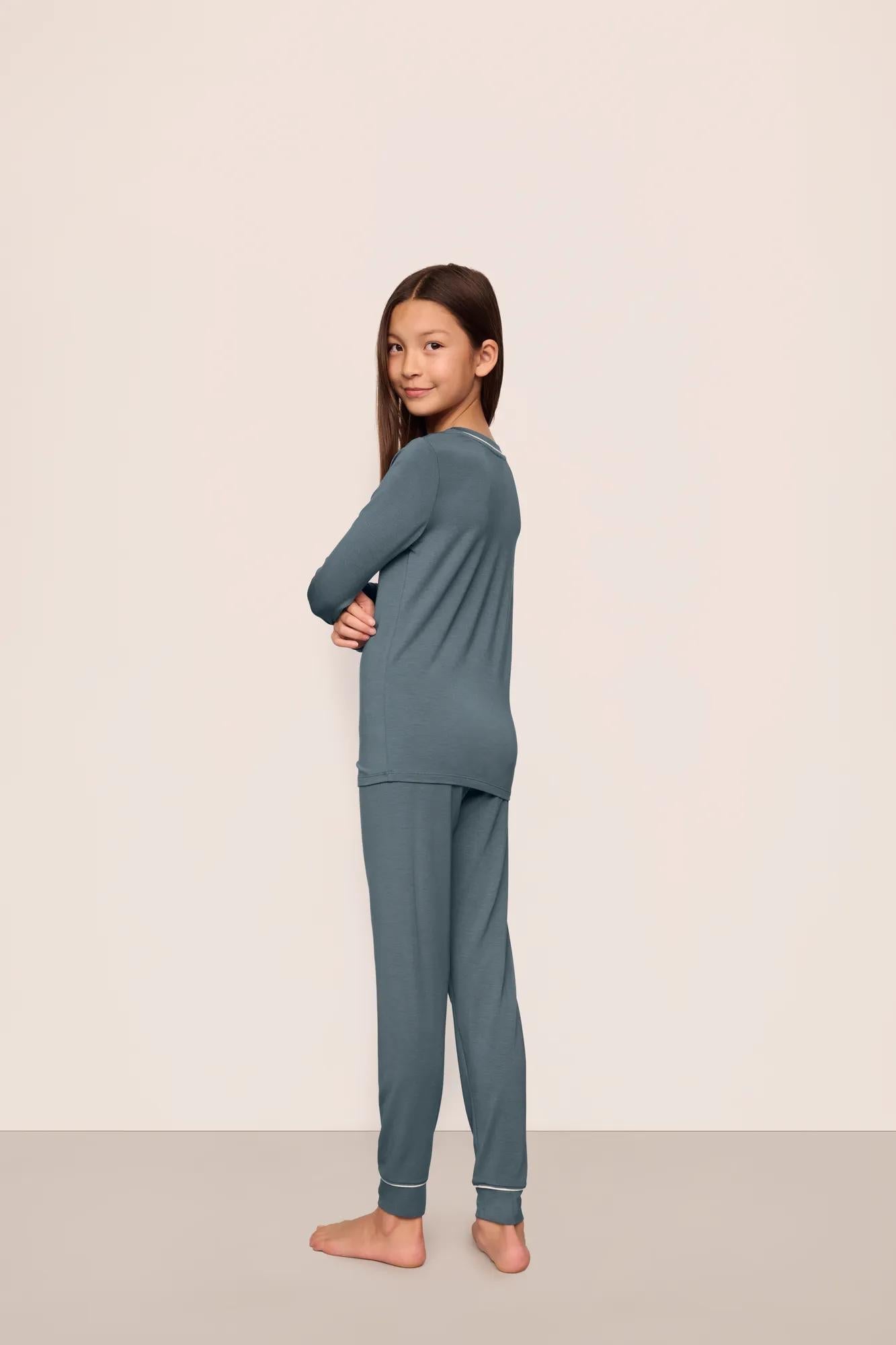 Kids TENCEL™ Modal Unisex Long PJ Set