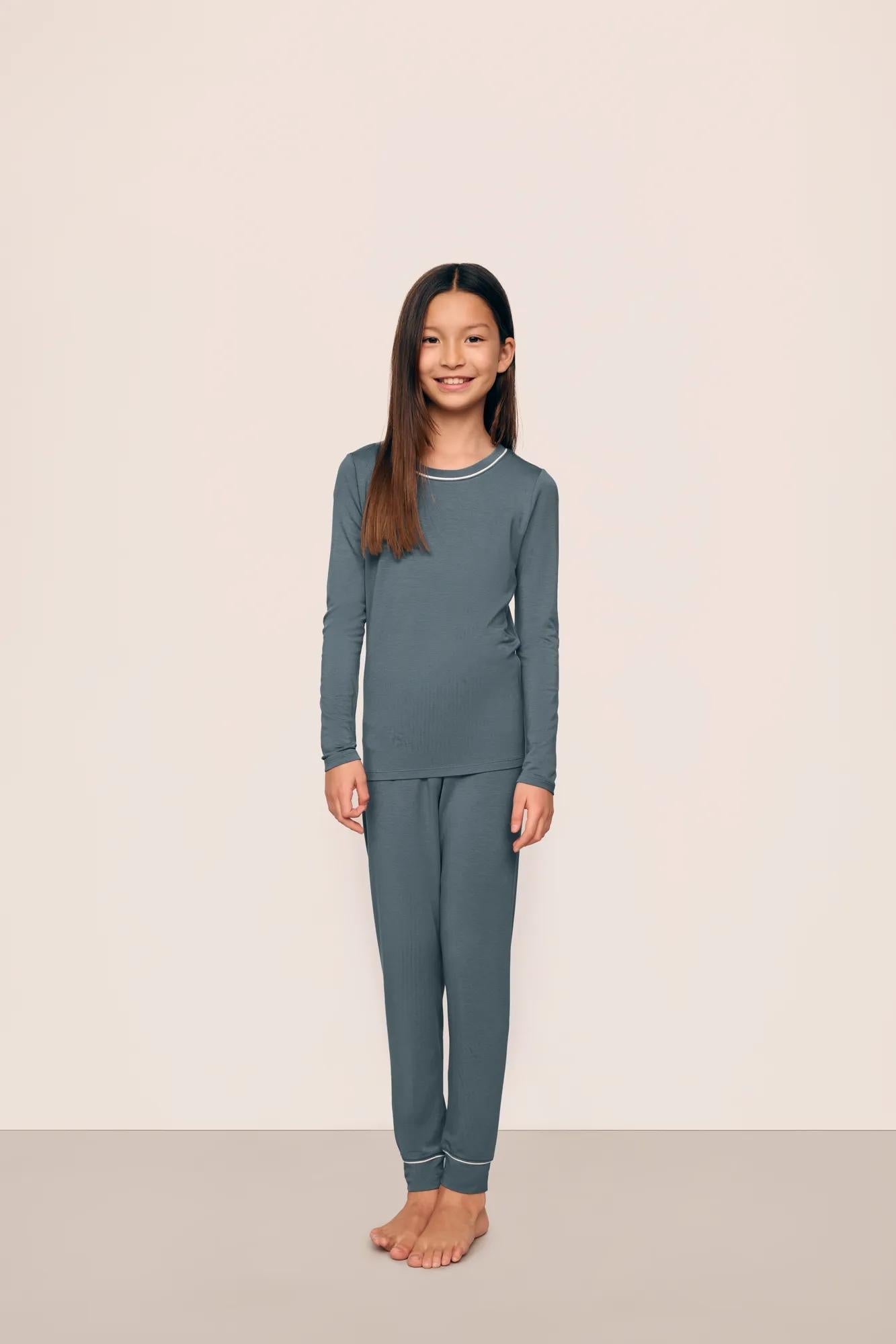 Kids TENCEL™ Modal Unisex Long PJ Set