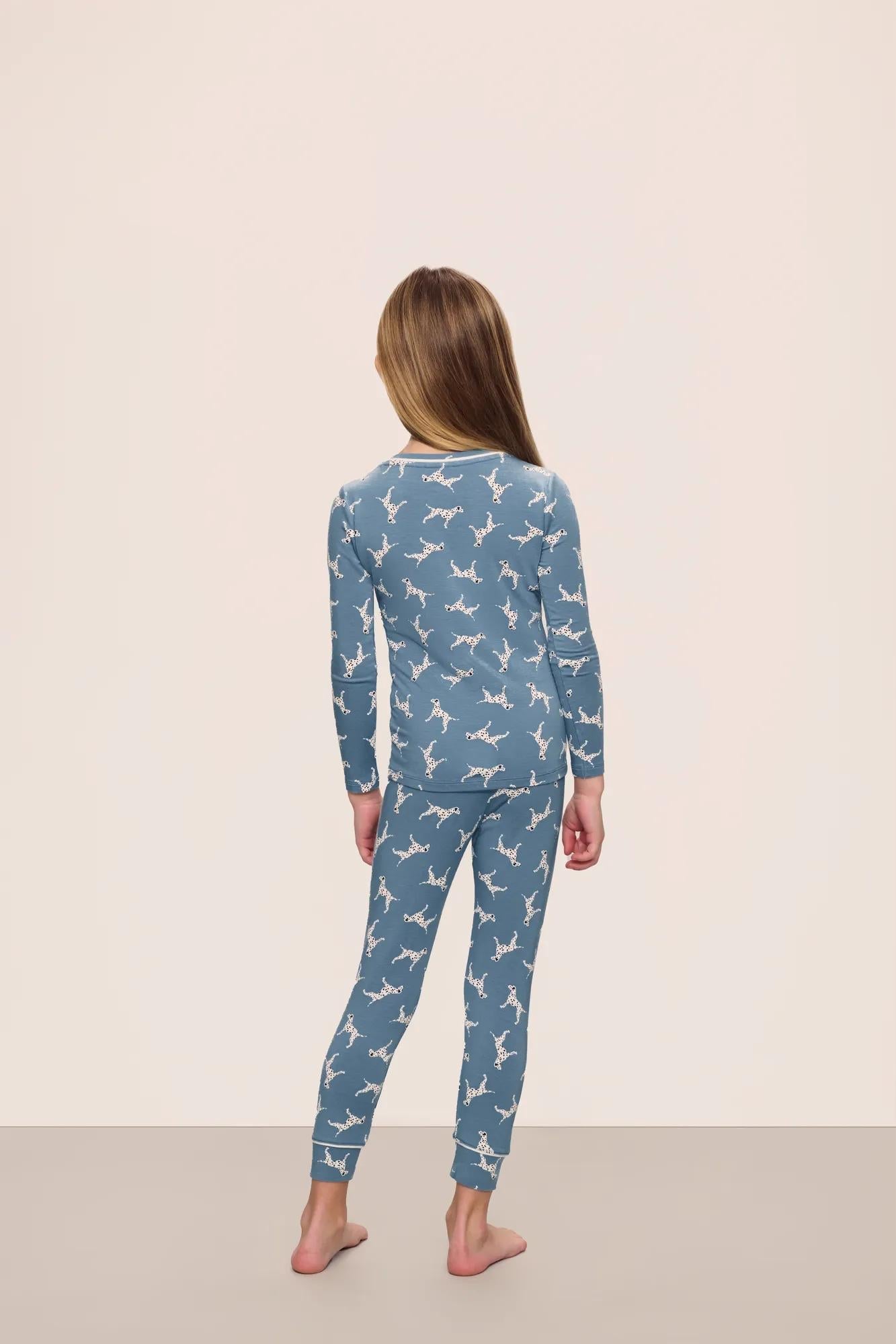 Kids Printed TENCEL™ Modal Unisex Long PJ Set
