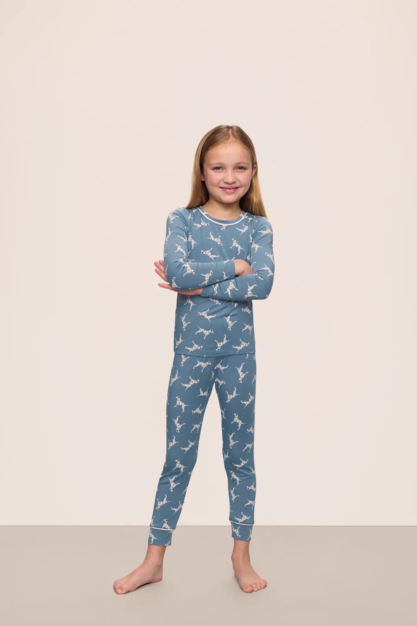 Kids Printed TENCEL™ Modal Unisex Long PJ Set