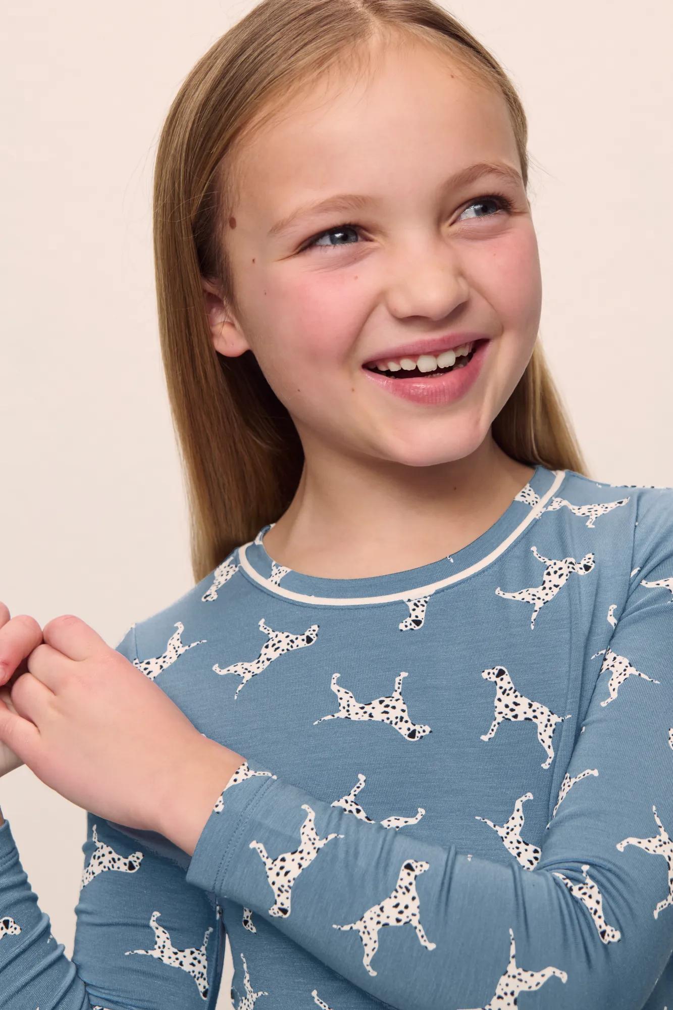 Kids Printed TENCEL™ Modal Unisex Long PJ Set